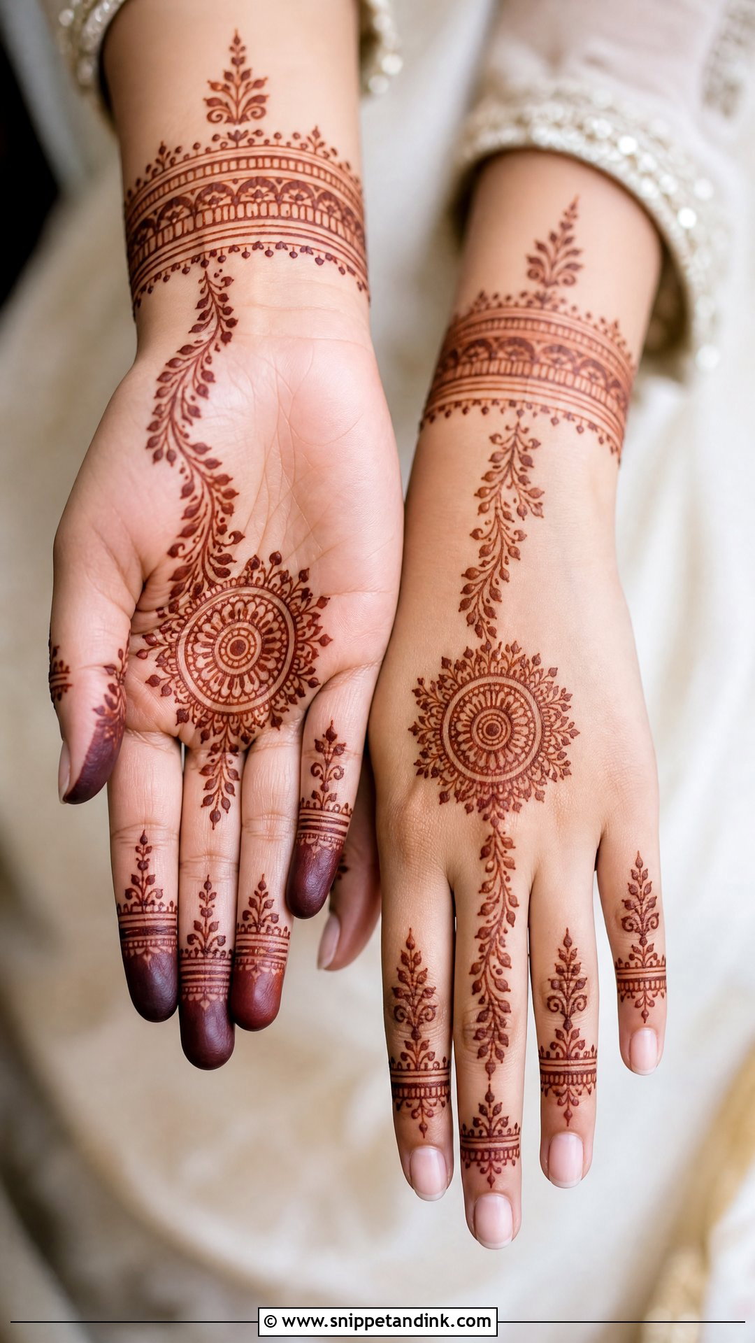 Simple Pakistani Bridal Mehndi - Snippet and Ink - 25 Pakistani Bridal Mehndi Designs