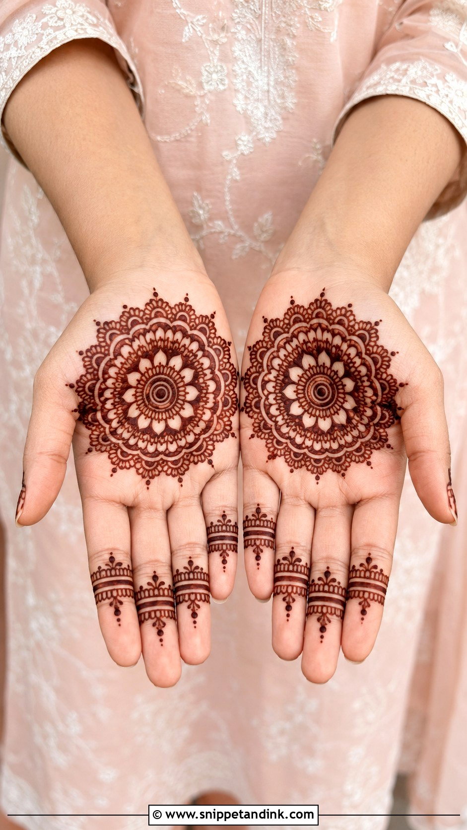 Simple Palm Mandala Mehndi Design - Snippet and Ink - 35 Simple Easy Palm Mehndi Design Ideas