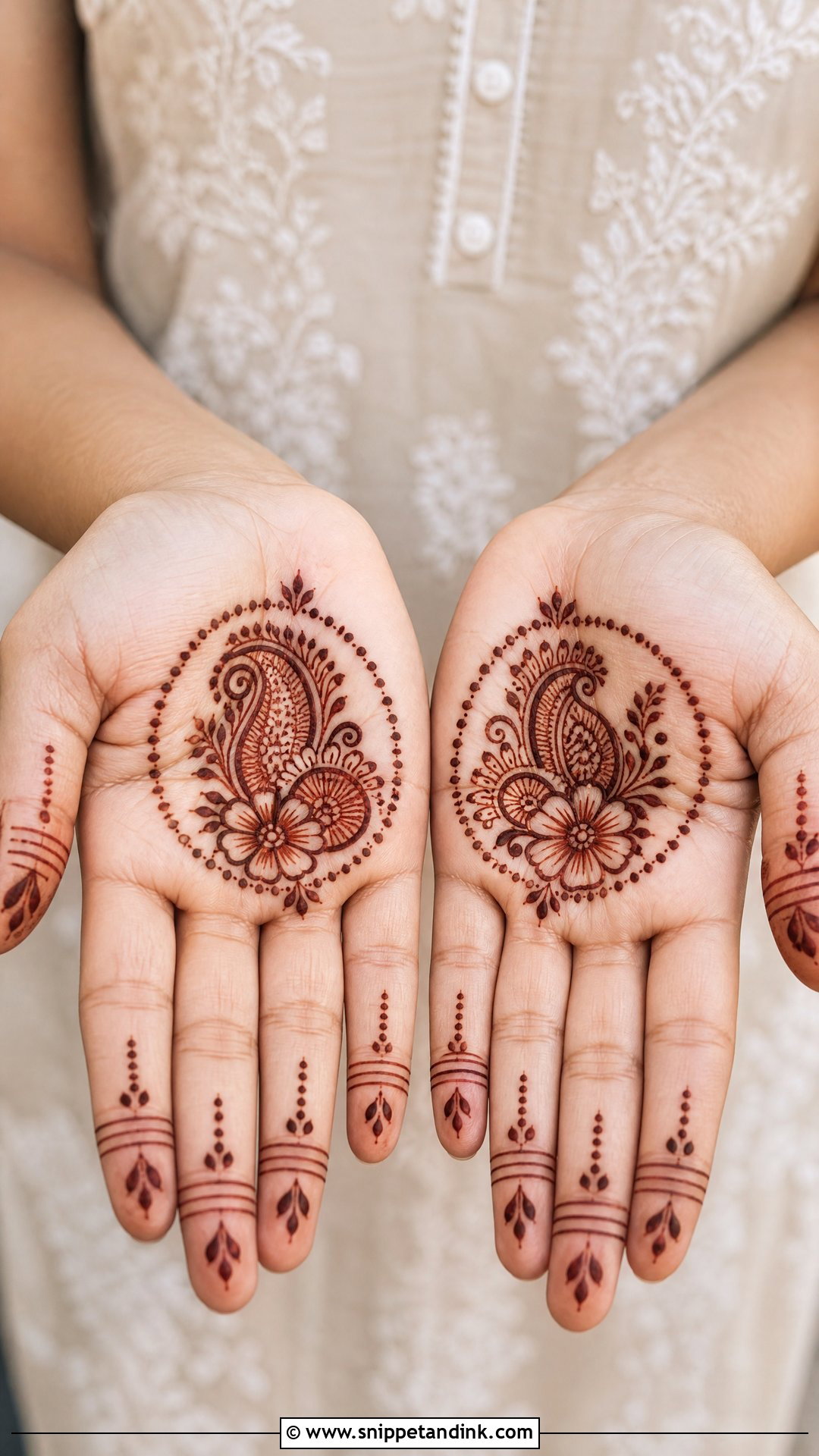 Simple Palm Mehndi Design - Snippet and Ink - 35 Very Simple Mehndi Designs