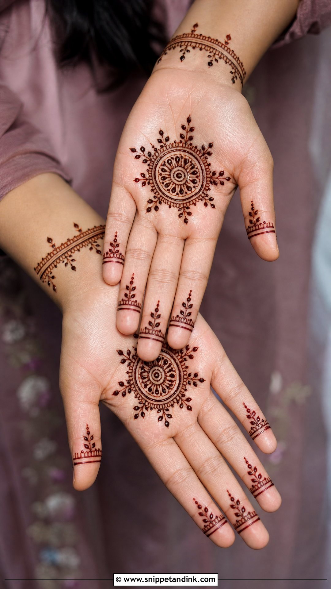 Simple Palm Mehndi Design - Snippet and Ink - 35 Palm Mehndi Design Ideas