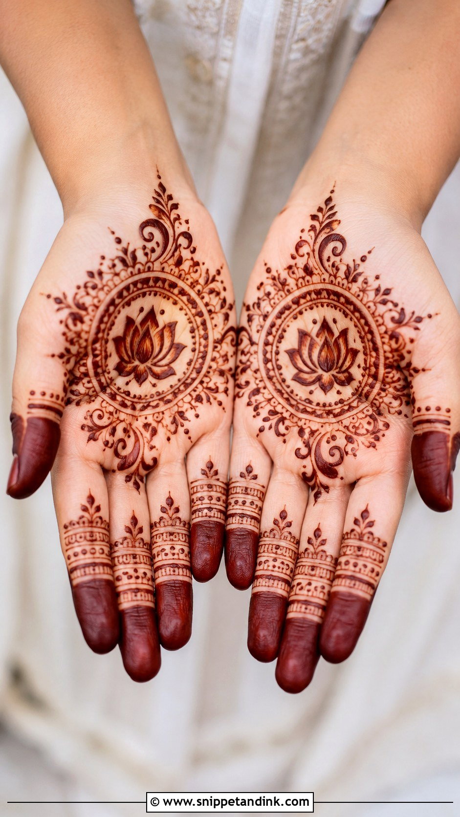 Simple Palm Mehndi Design - Snippet and Ink - 35 Simple Easy Mehndi Designs