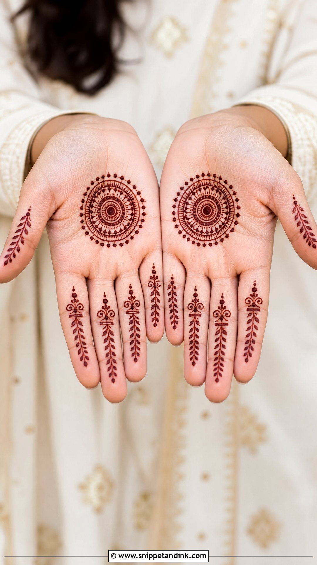 Simple Palm Mehndi Design - Snippet and Ink - 30 Beautiful Palm Mehndi Design Ideas