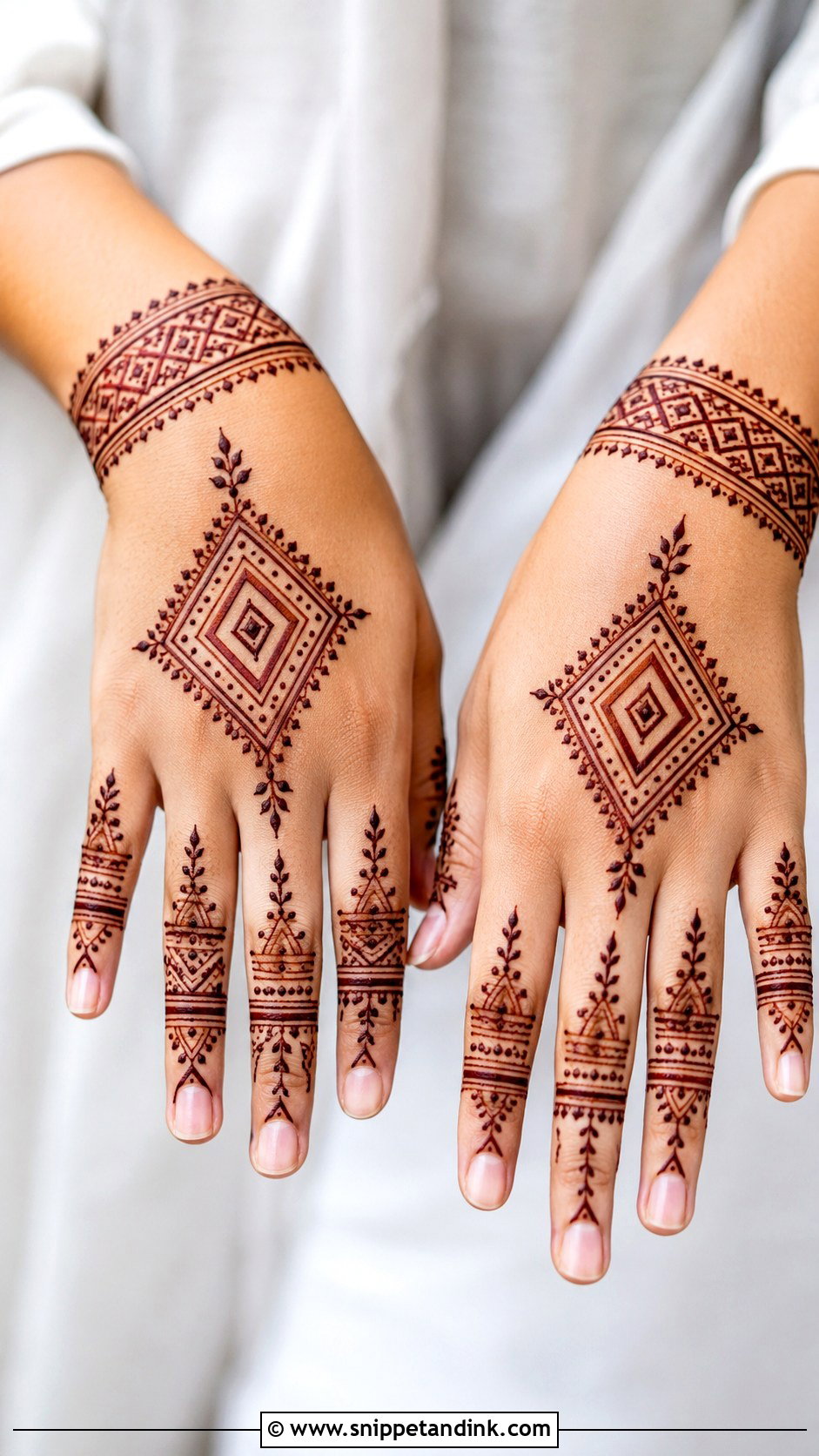 Simple Party Mehndi Design - Snippet and Ink - 35 Simple Aesthetic Mehndi Designs