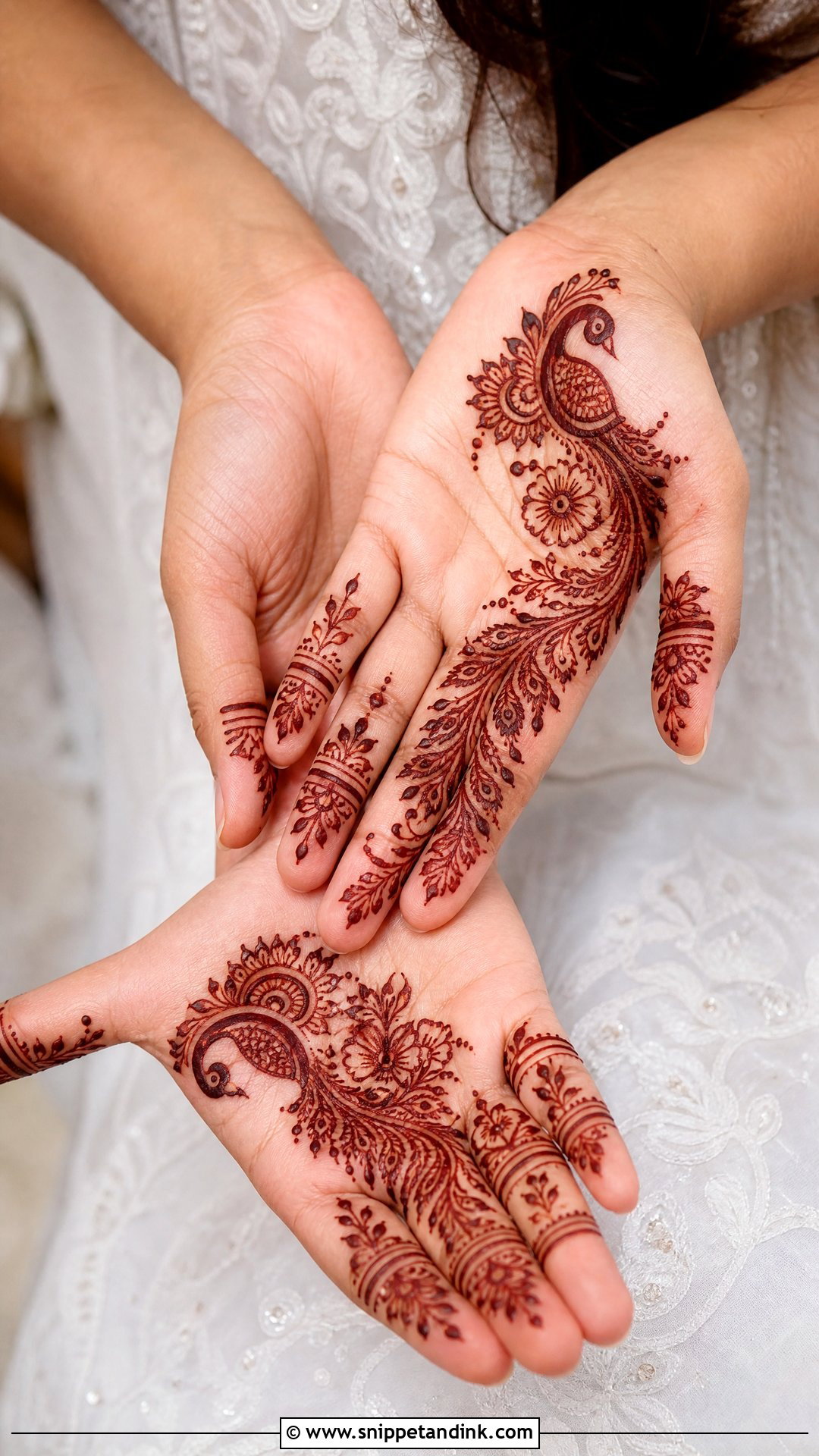 Simple Peacock Mehndi Design - Snippet and Ink - 30 Simple Beautiful Mehndi Designs