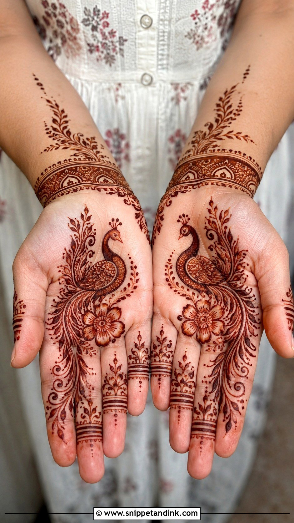 Simple Peacock Mehndi Design - Snippet and Ink - 35 Latest Simple Mehndi Designs