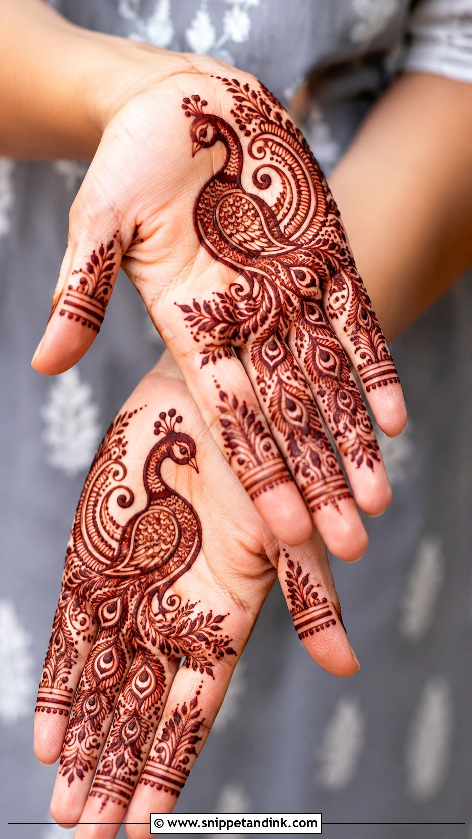 Simple Peacock Mehndi Design - Snippet and Ink - 35 New Simple Mehndi Designs