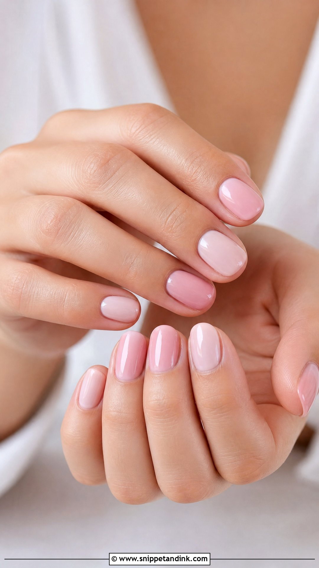 Simple Pink Bridesmaid Nails - Snippet and Ink - 25 Simple Bridesmaid Wedding Nails
