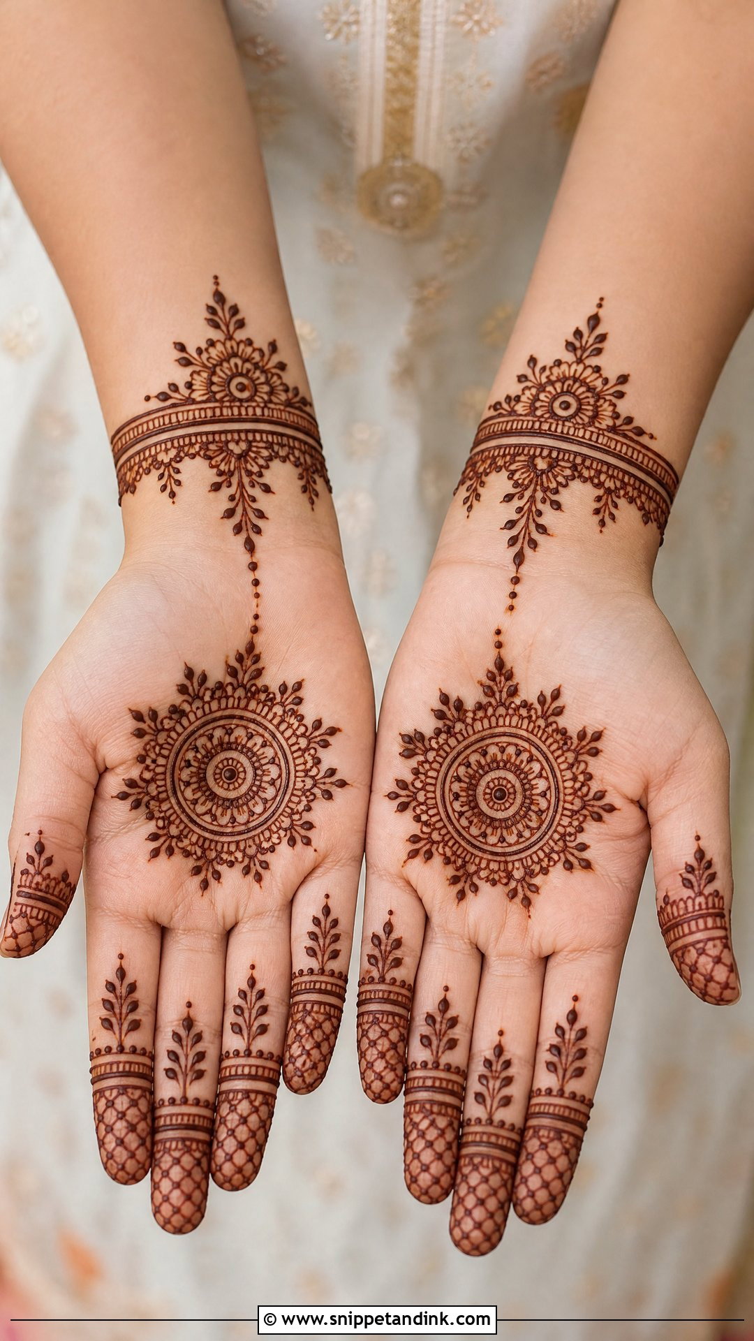 Simple Rakhi Mehndi Design - Snippet and Ink - 30 Rakhi Mehndi Designs