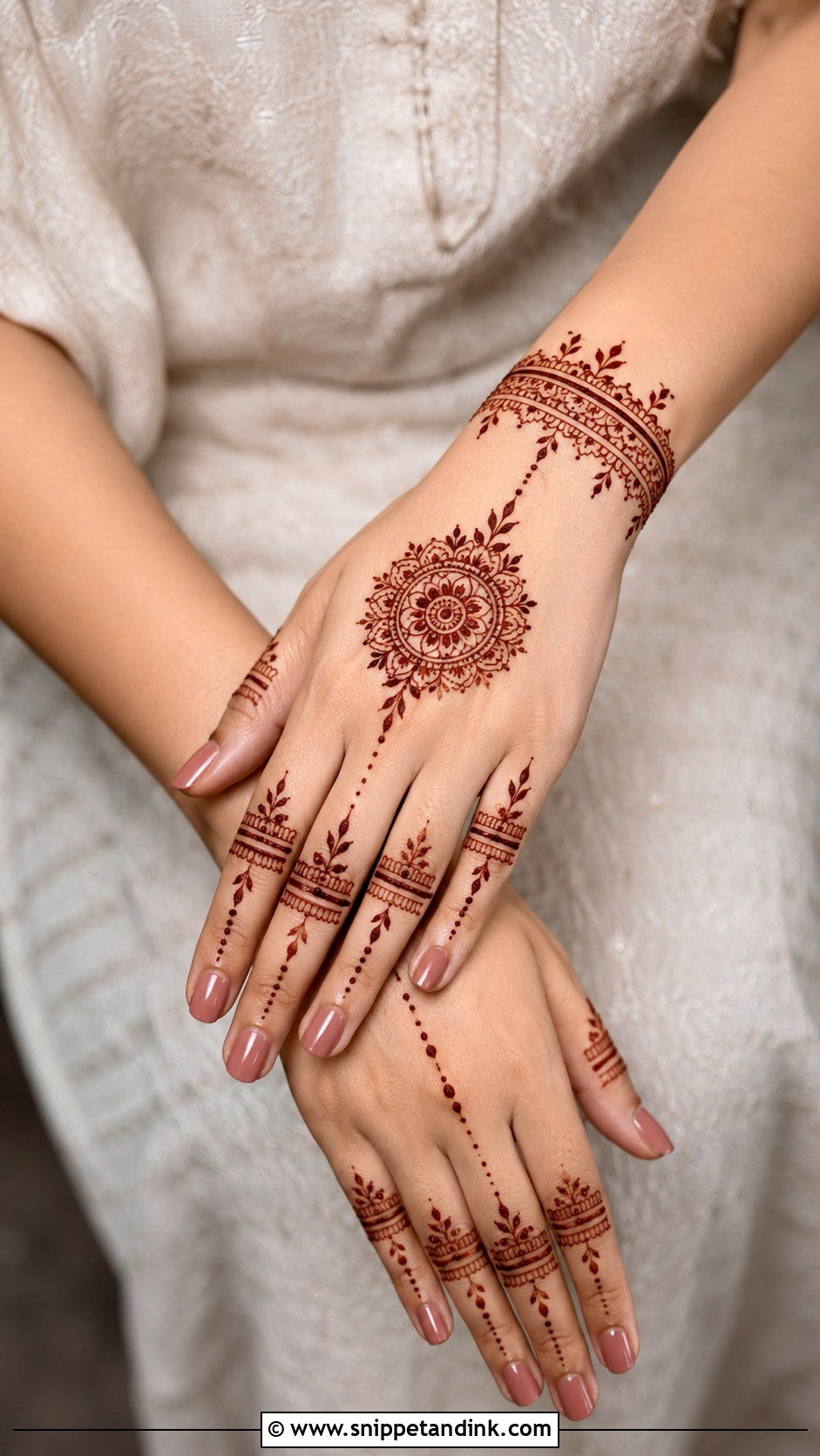 Simple Raksha Bandhan Mehndi Design - Snippet and Ink - 35 Simple Mehndi Designs