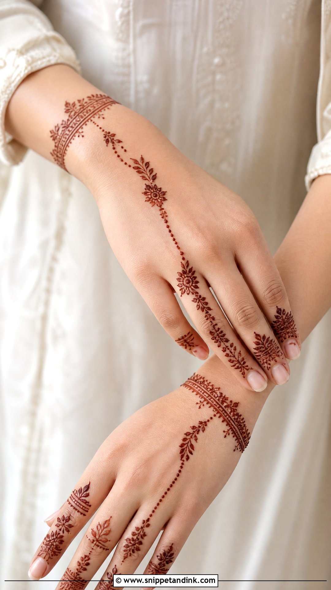 Simple Ring Ceremony Mehndi Design - Snippet and Ink - 25 Simple Wedding Mehndi Designs