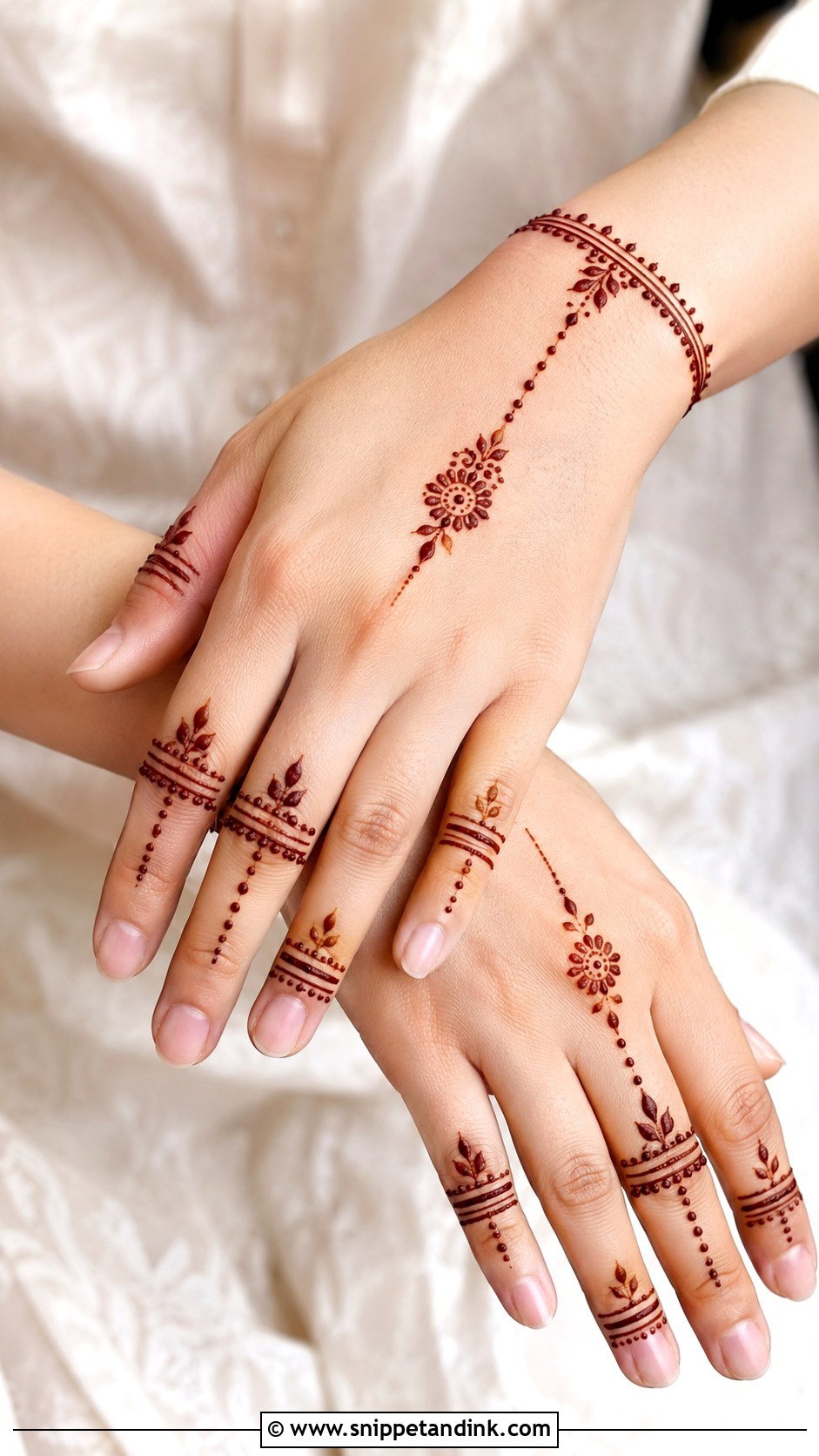 Simple Ring Mehndi Design - Snippet and Ink - 35 Simple Aesthetic Mehndi Designs