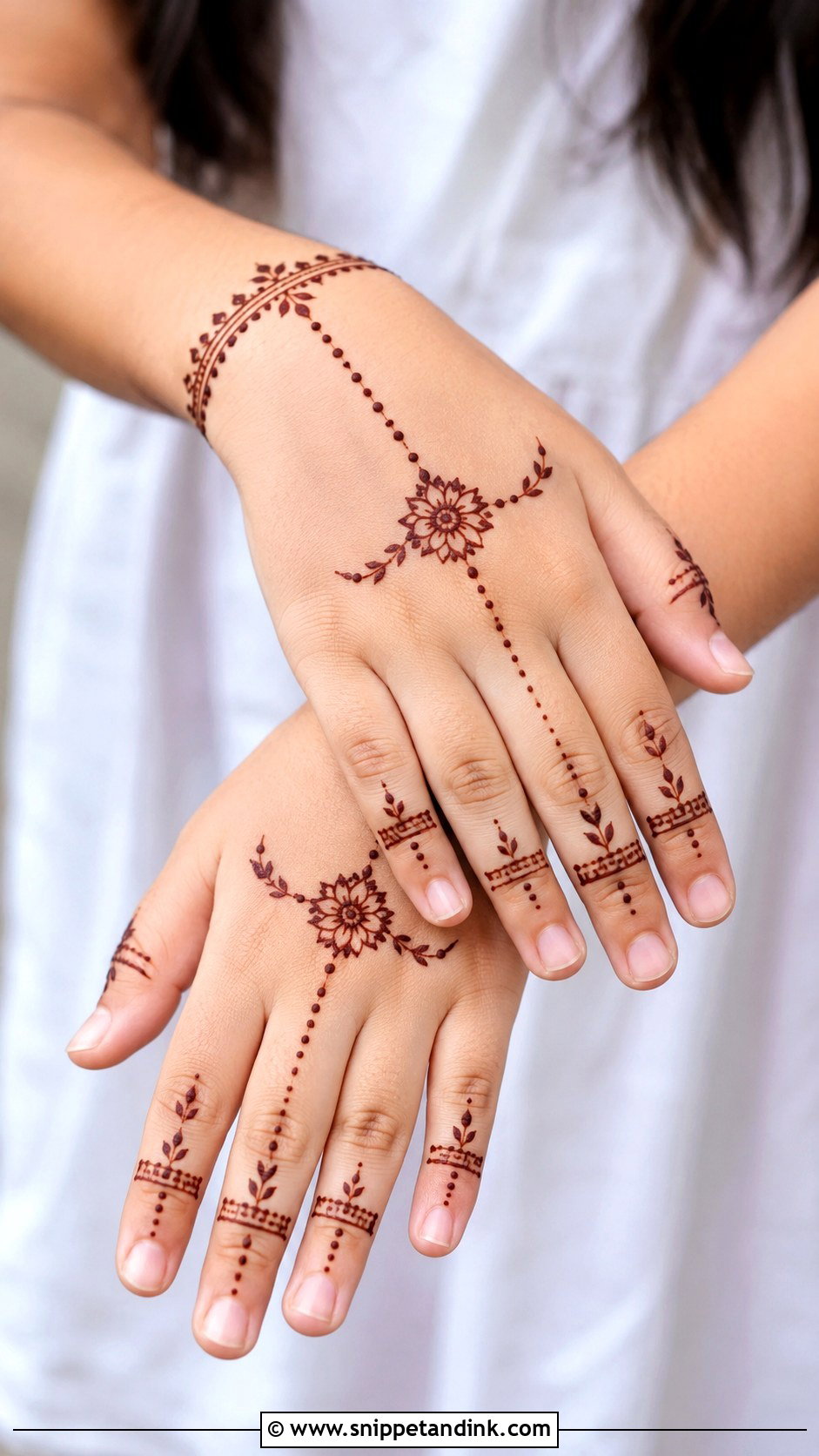 Simple Ring Mehndi Design For Kids - Snippet and Ink - 30 Very Simple Mehndi Designs for Kids
