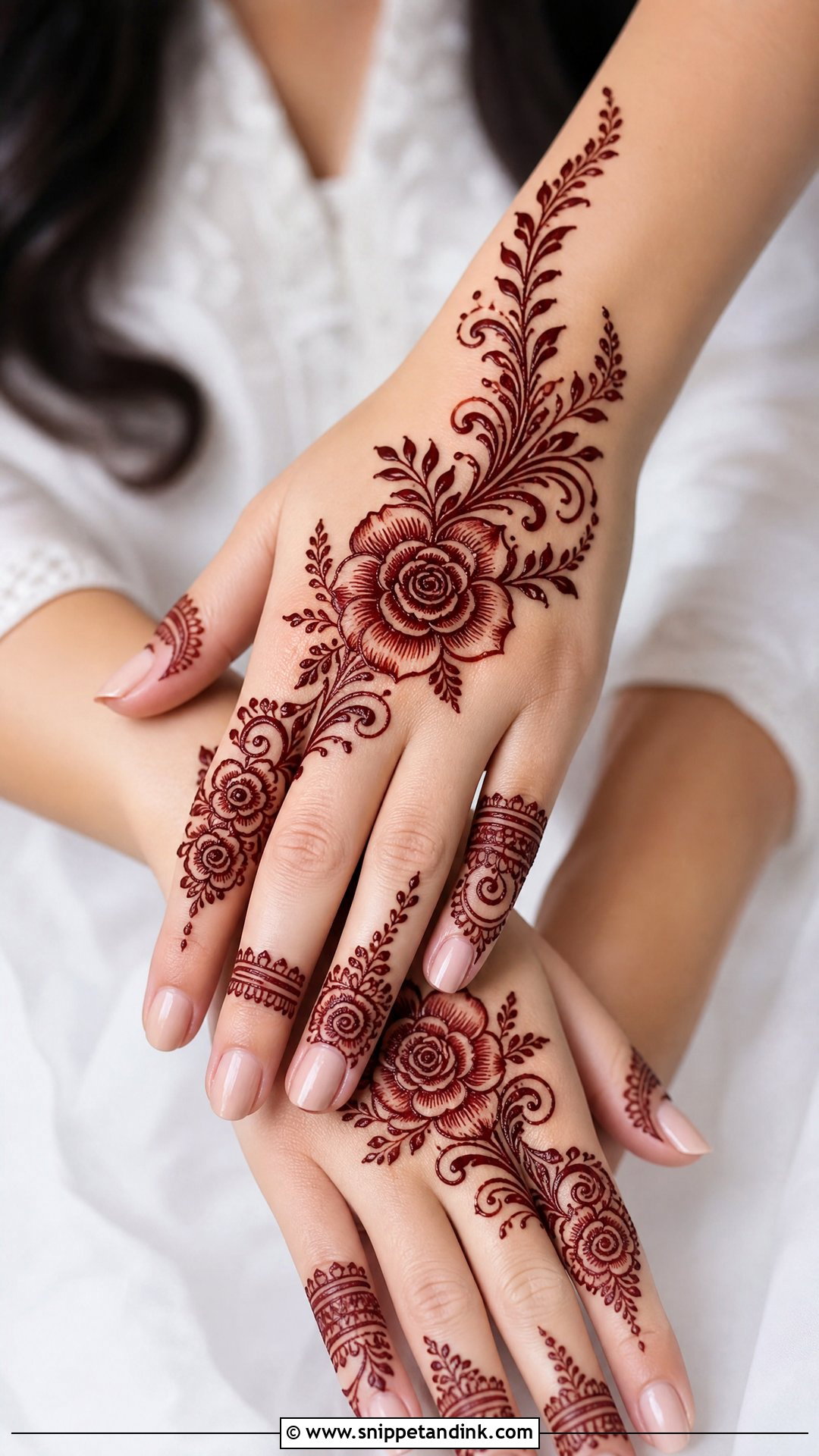 Simple Rose Mehndi Design - Snippet and Ink - 20 Simple and Unique Mehndi Design Ideas