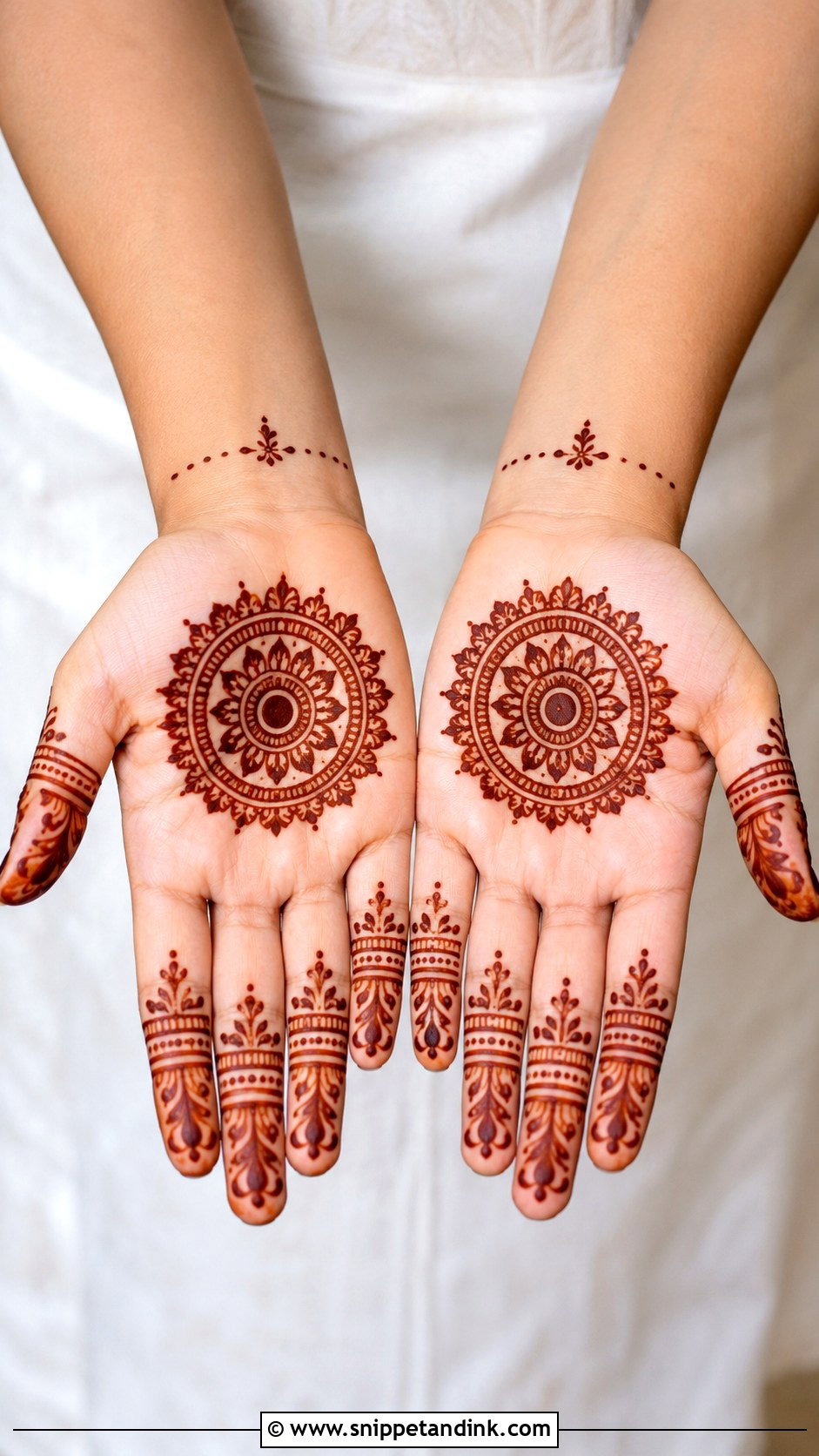 Simple Round Mehndi Design - Snippet and Ink - 35 Latest Simple Mehndi Designs