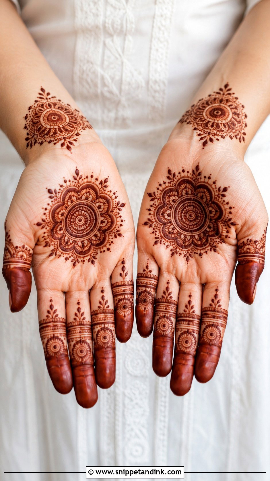 Simple Round Mehndi Design - Snippet and Ink - 35 Simple Mehndi Design Ideas