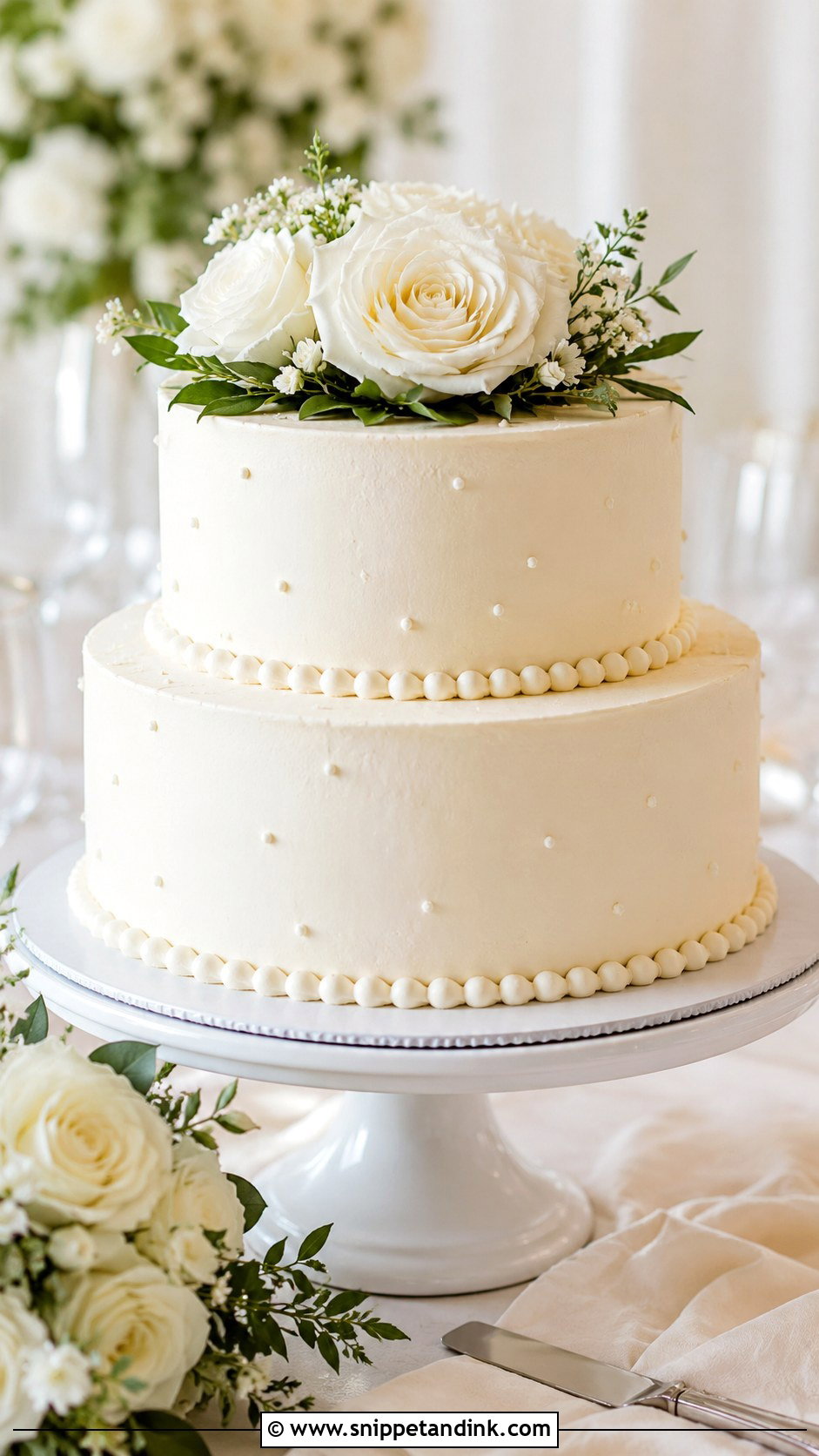 Simple Round Wedding Cake - Snippet and Ink - 20 Unique Simple Cake Designs for Wedding