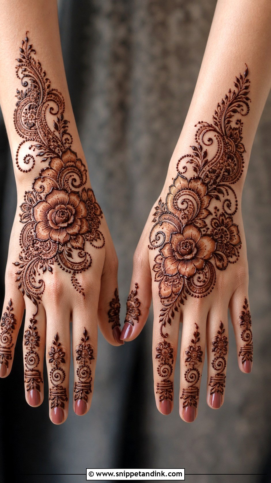 Simple Shaded Mehndi Design - Snippet and Ink - 35 Mehndi Designs for Beginners