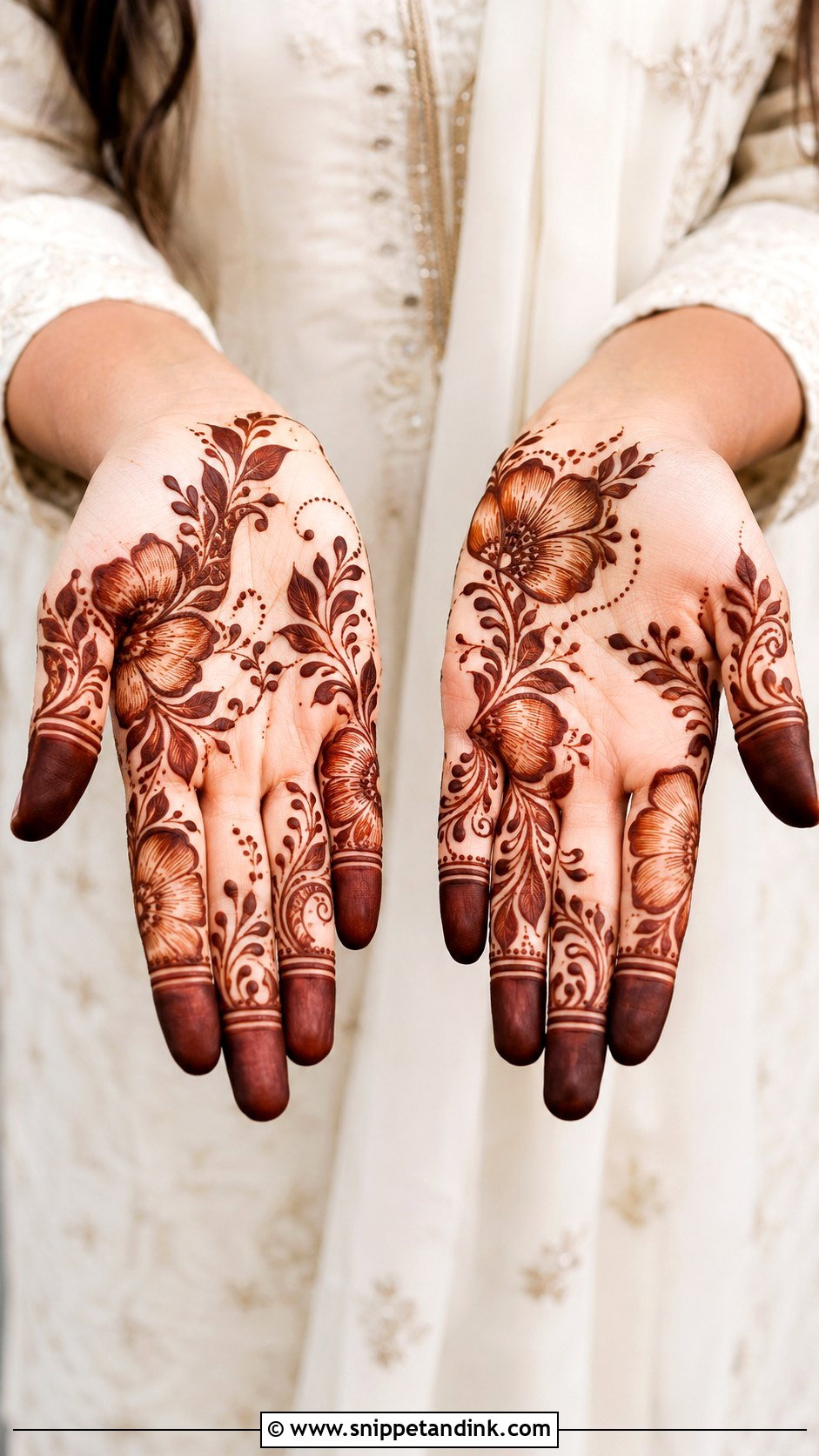 Simple Shaded Palm Mehndi Design - Snippet and Ink - 35 Simple Easy Palm Mehndi Design Ideas