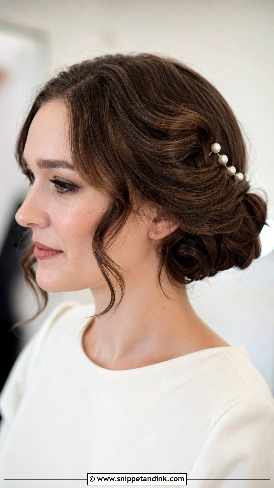 Simple Short Hair Wedding Updo - Snippet and Ink - 15 Simple Updo for Wedding Ideas
