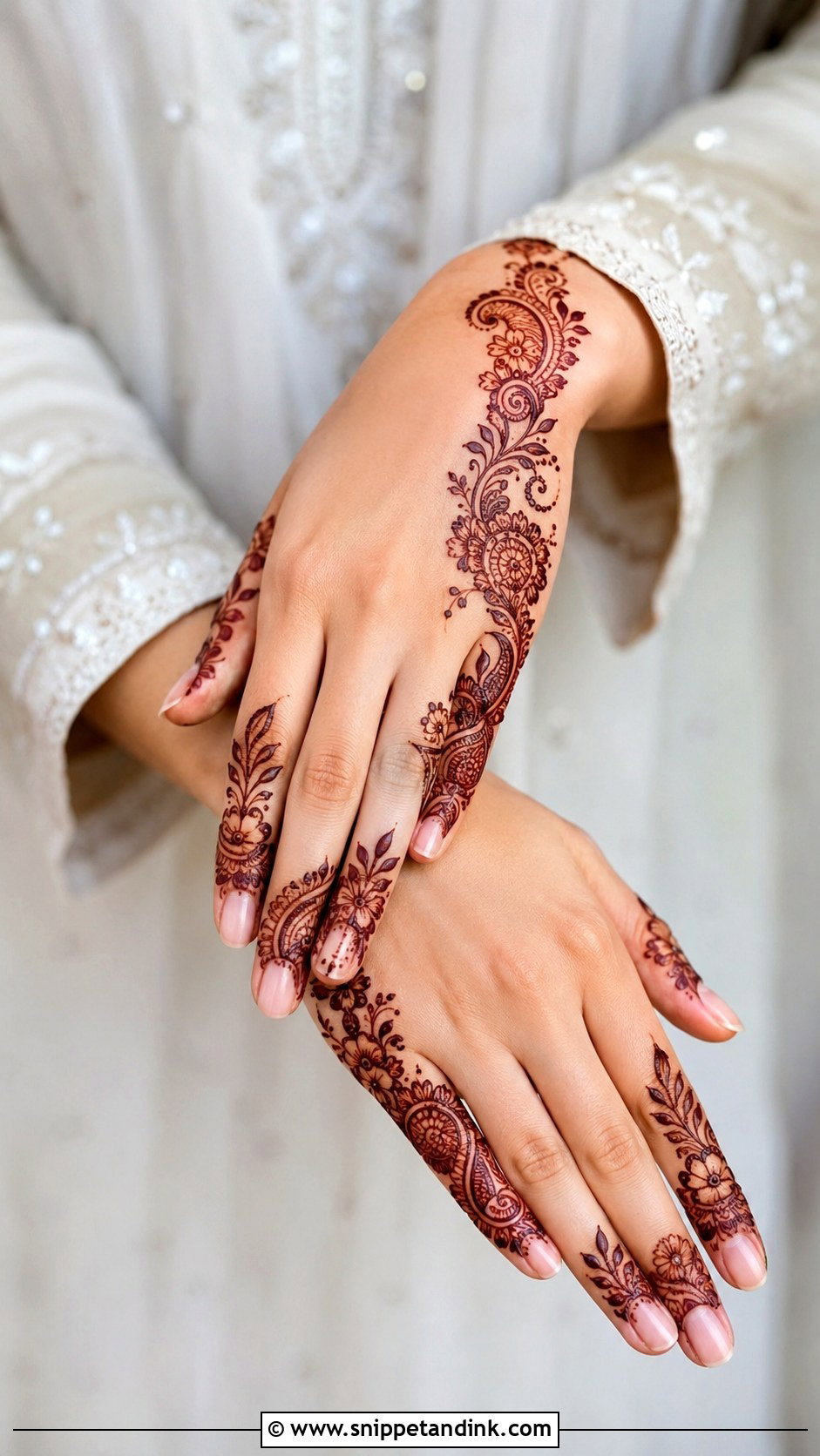 Simple Side Hand Mehndi Design - Snippet and Ink - 35 Simple Mehndi Design Ideas