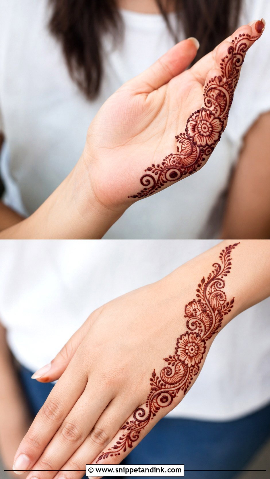 Simple Side Mehndi Design - Snippet and Ink - 35 Latest Simple Mehndi Designs