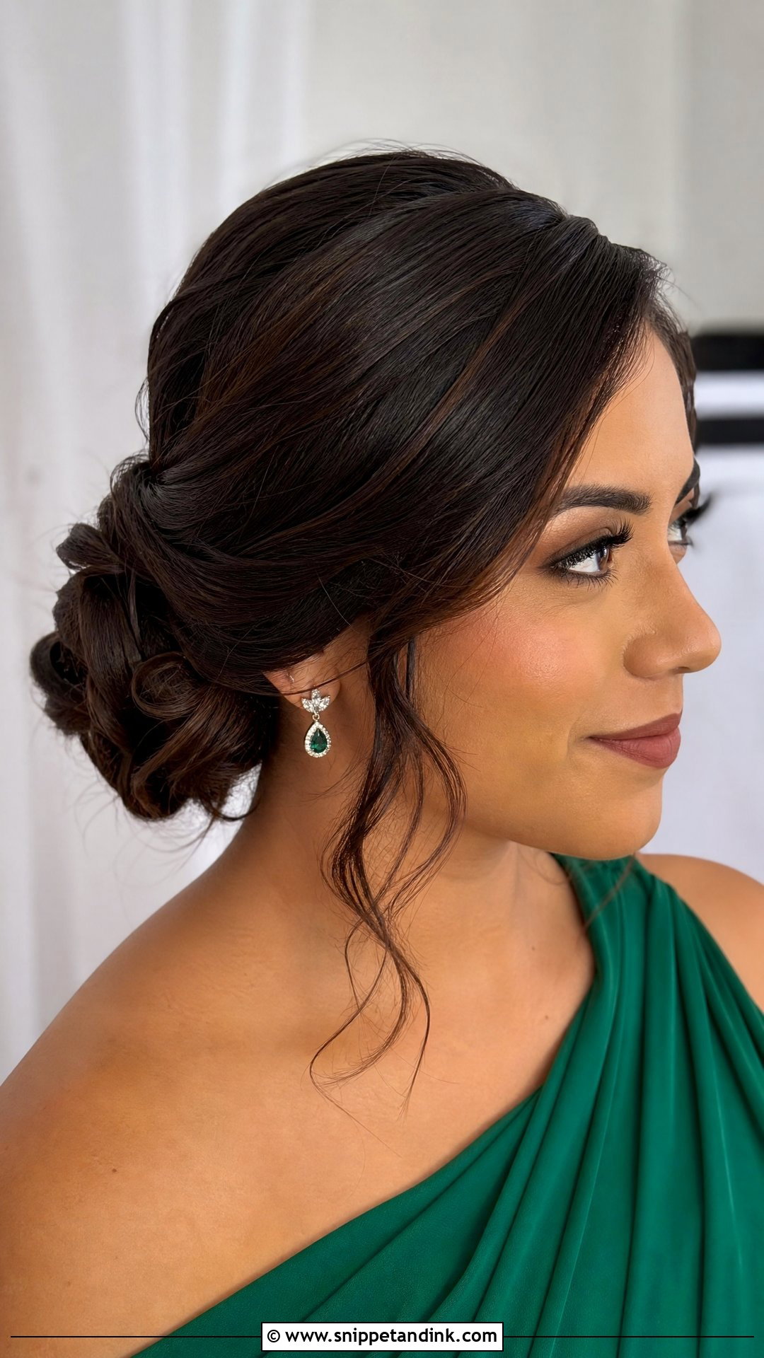 Simple Side Part Low Bun For Wedding Party - Snippet and Ink - 20 Simple Hairstyle for Wedding Party Ideas