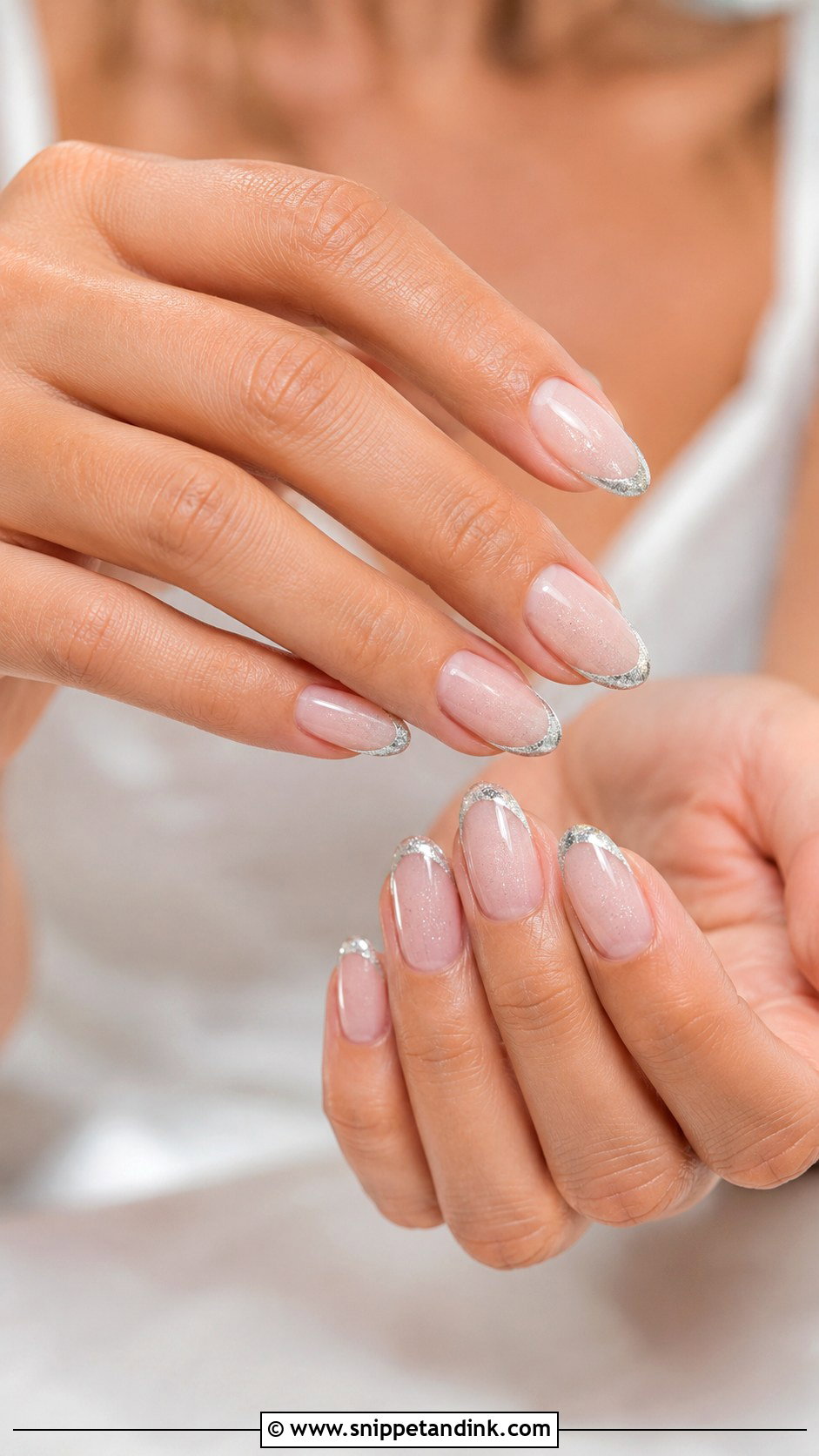Simple Silver Wedding Nails - Snippet and Ink - 20 Simple Nails for Wedding