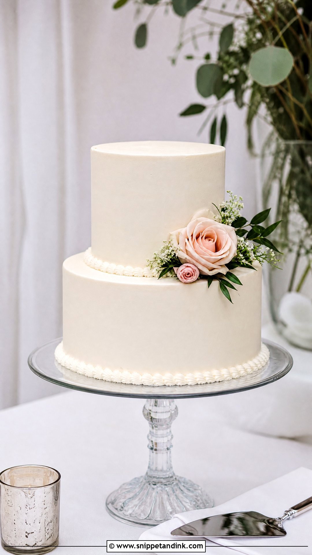 Simple Small Wedding Cake - Snippet and Ink - 25 Simple Wedding Cakes