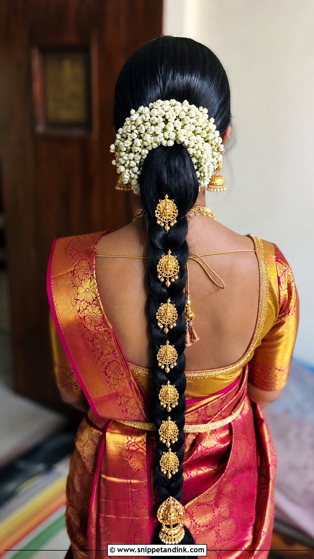 Simple South Indian Bridal Braid - Snippet and Ink - 20 Simple Indian Bridal Hairstyles