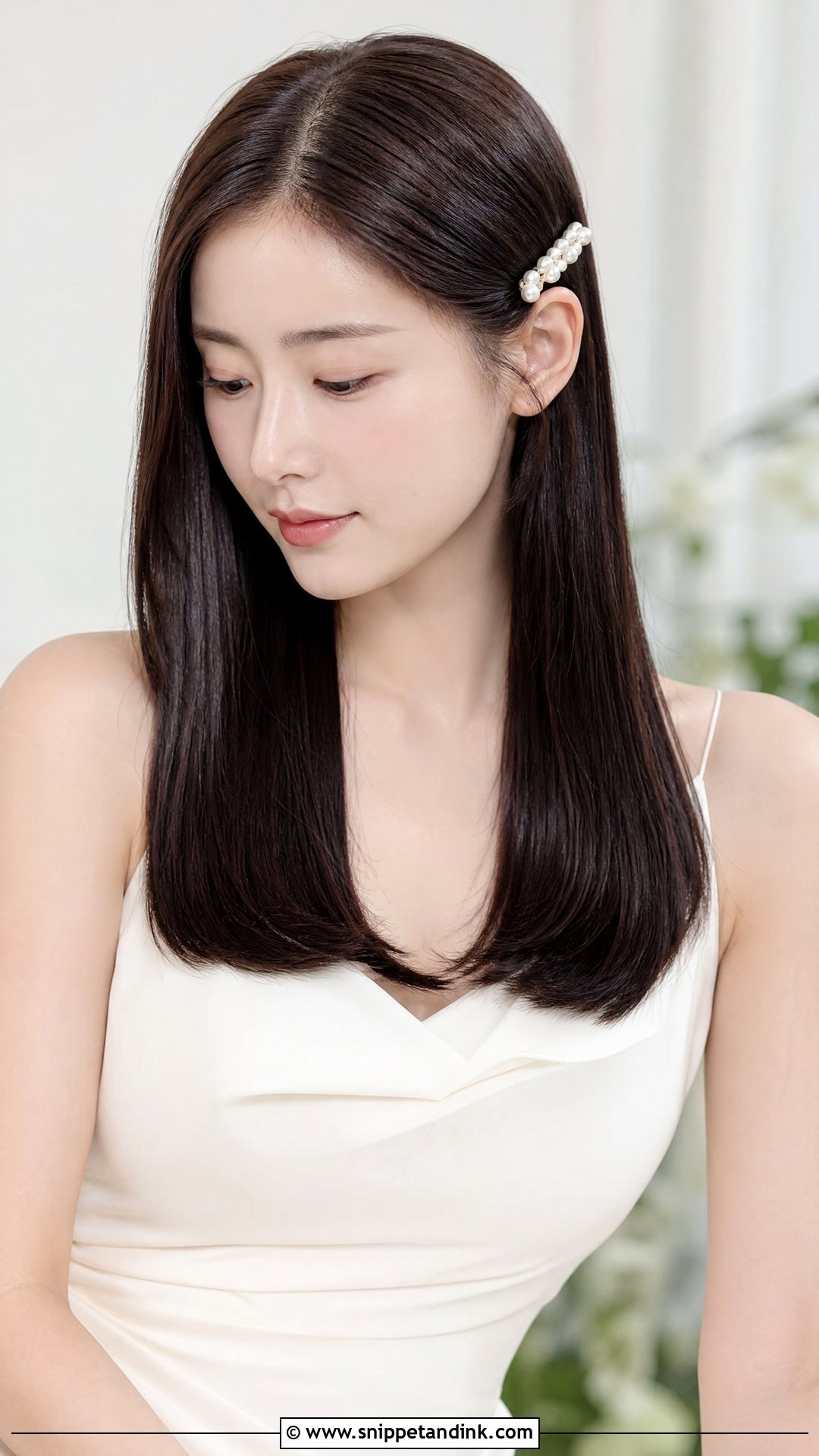 Simple Straight Wedding Hair - Snippet and Ink - 15 Easy Hair for Wedding Ideas