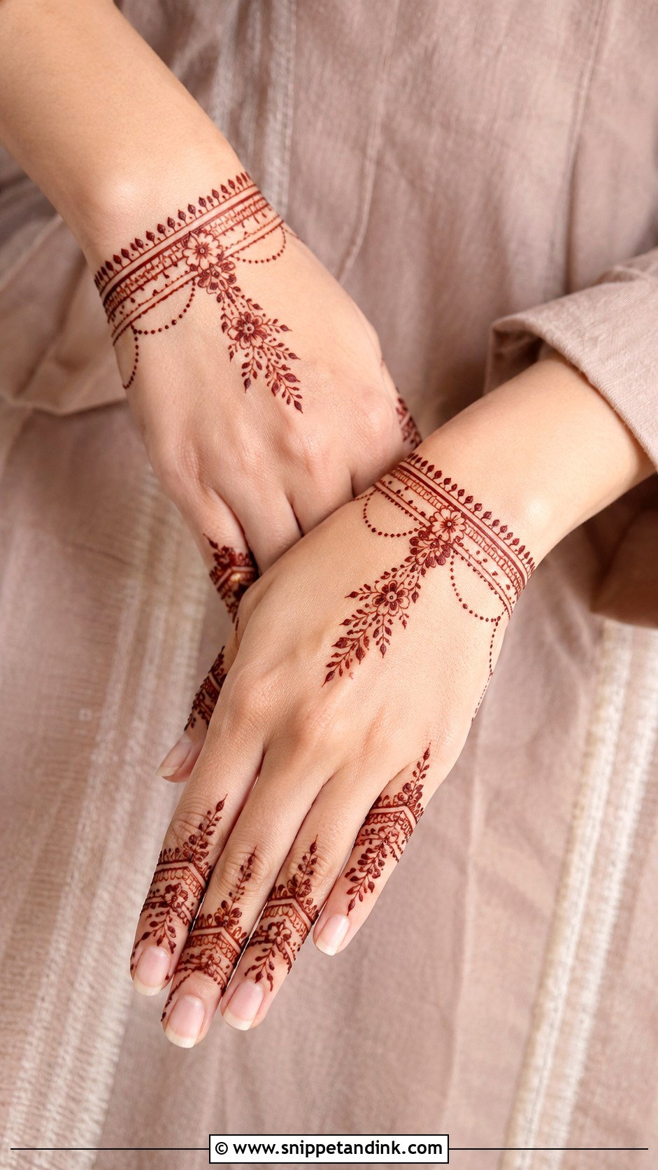 Simple Stylish Bracelet Mehndi Design - Snippet and Ink - 35 Simple Stylish Mehndi Designs