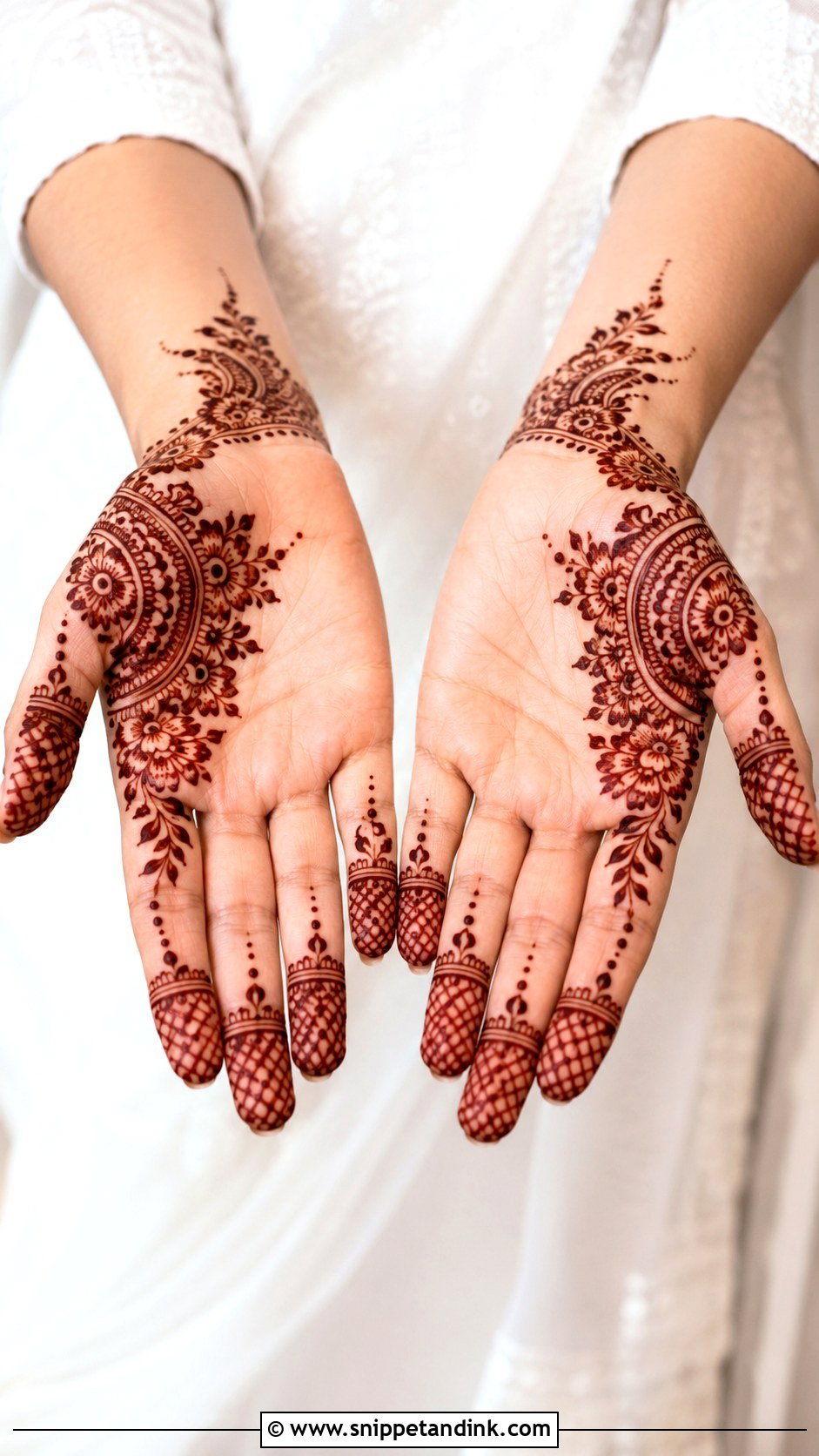 Simple Stylish Half Hand Mehndi Design - Snippet and Ink - 35 Simple Stylish Mehndi Designs