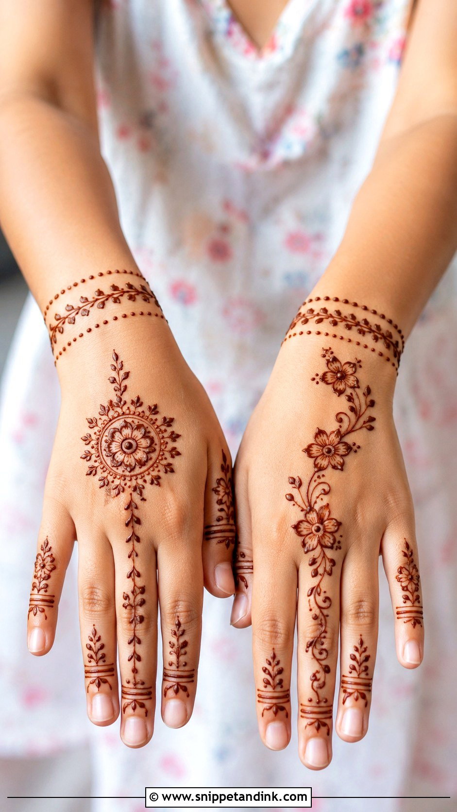 Simple Stylish Kids Mehndi Design - Snippet and Ink - 35 Simple Stylish Mehndi Designs