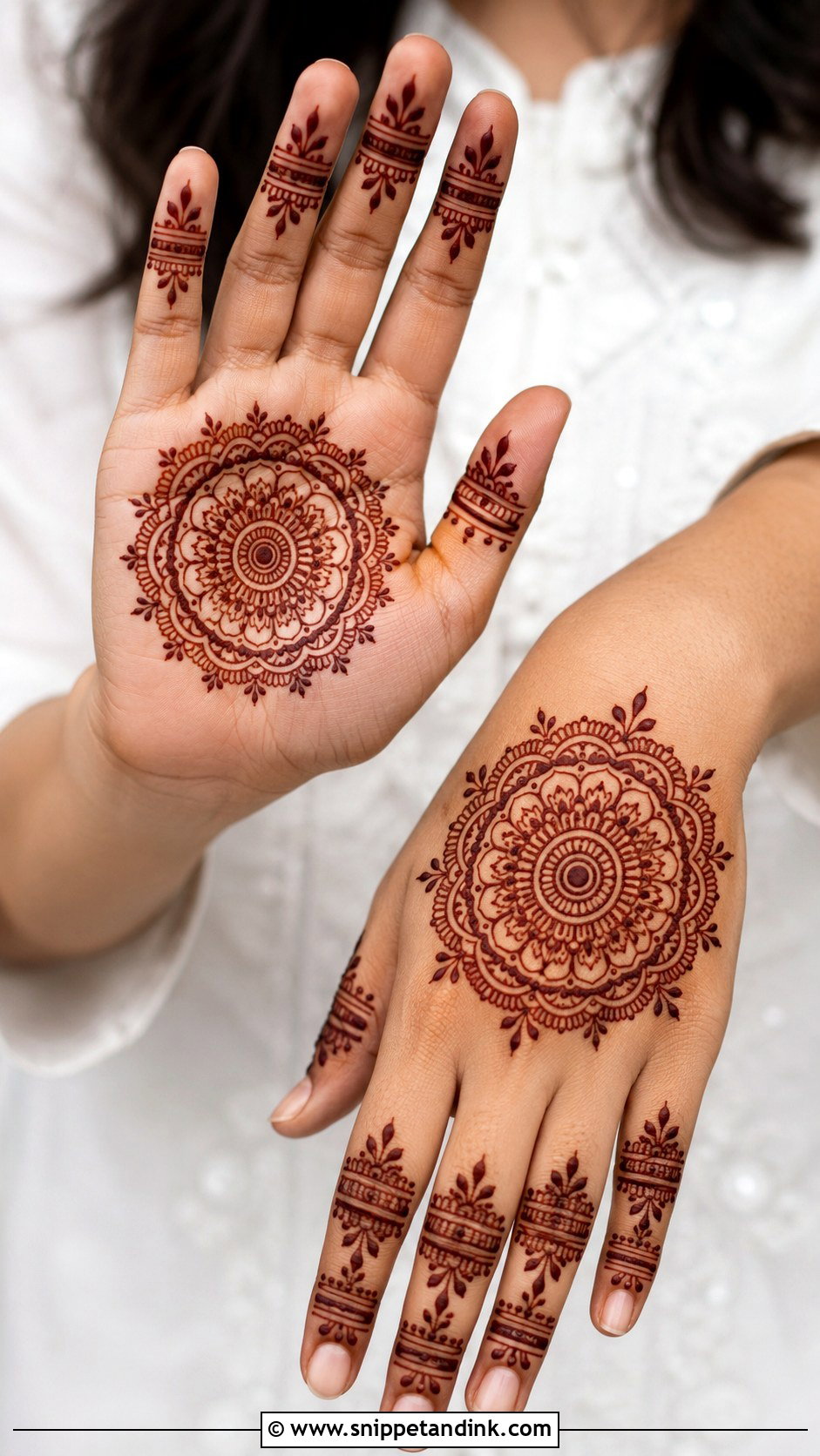 Simple Stylish Mandala Mehndi Design - Snippet and Ink - 35 Simple Stylish Mehndi Designs