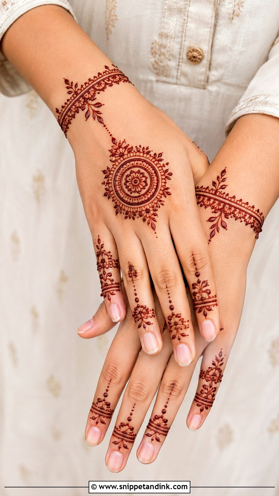 Simple Stylish Raksha Bandhan Mehndi Design - Snippet and Ink - 35 Simple Stylish Mehndi Designs