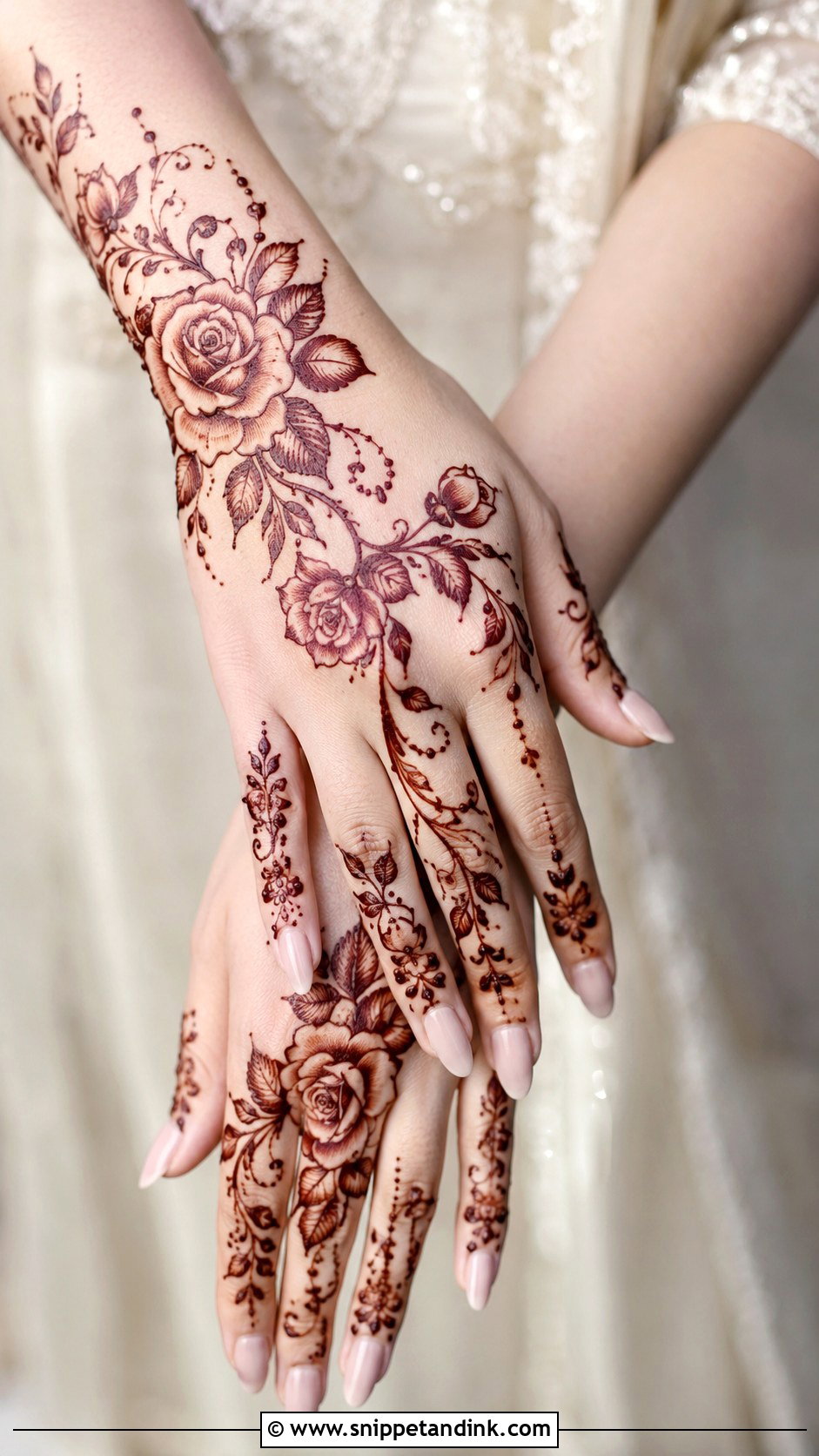 Simple Stylish Rose Mehndi Design - Snippet and Ink - 35 Simple Stylish Mehndi Designs
