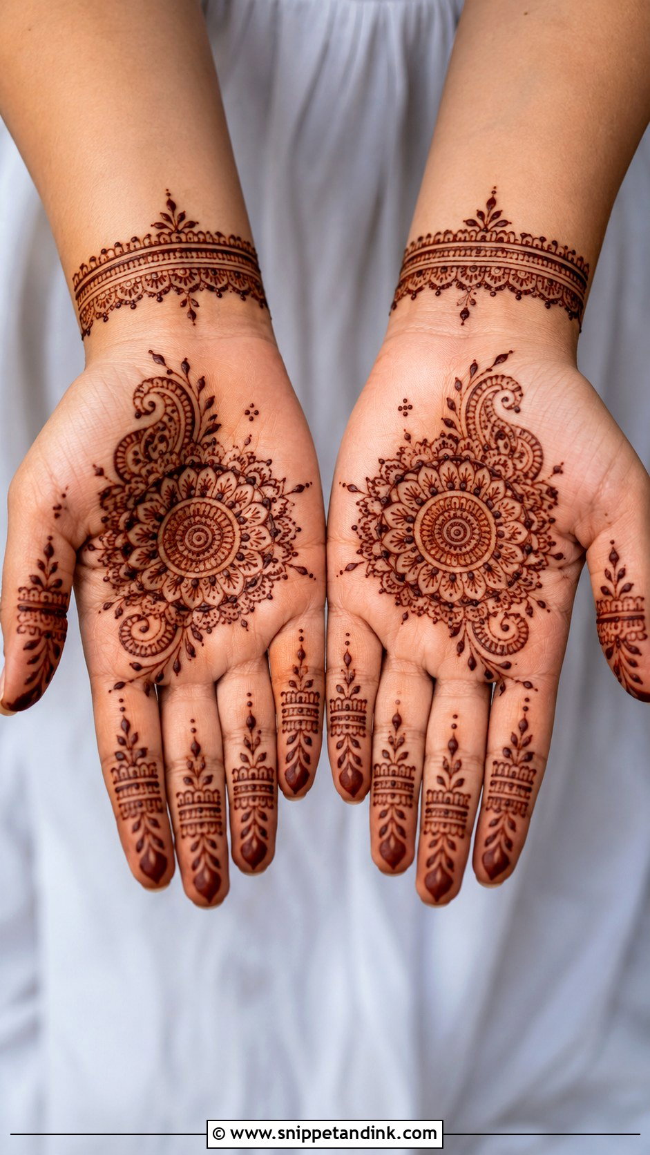 Simple Stylish Round Tikki Mehndi Design - Snippet and Ink - 35 Simple Stylish Mehndi Designs