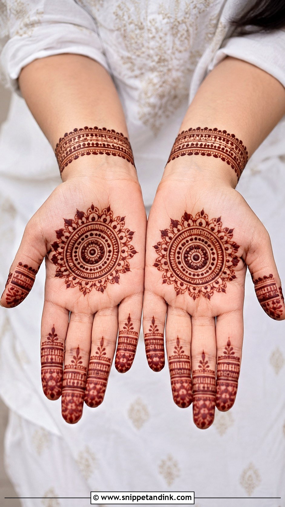 Simple Tikki Mehndi Design - Snippet and Ink - 35 New Simple Mehndi Designs
