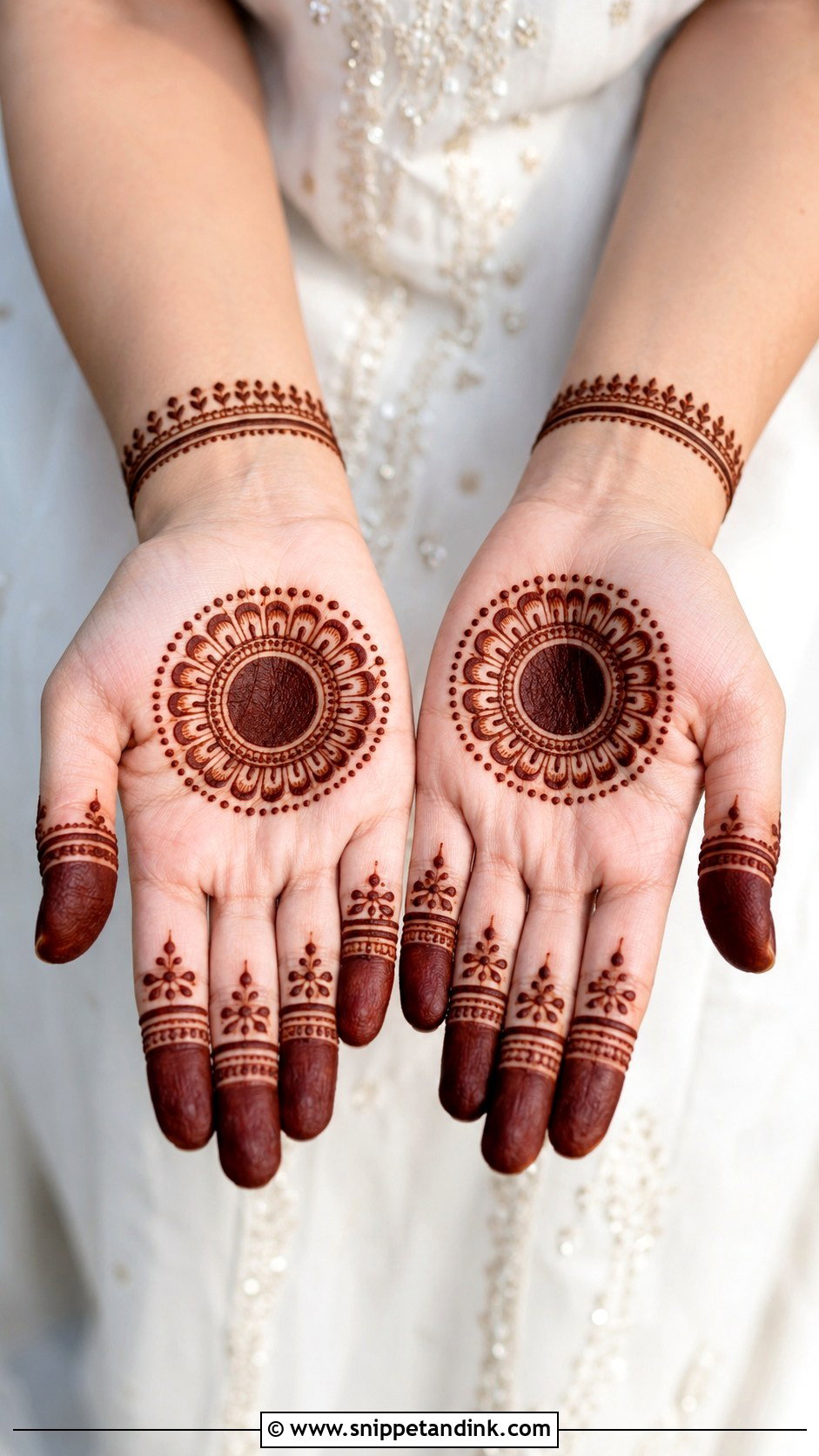 Simple Tikki Mehndi Design - Snippet and Ink - 35 Simple Easy Mehndi Designs