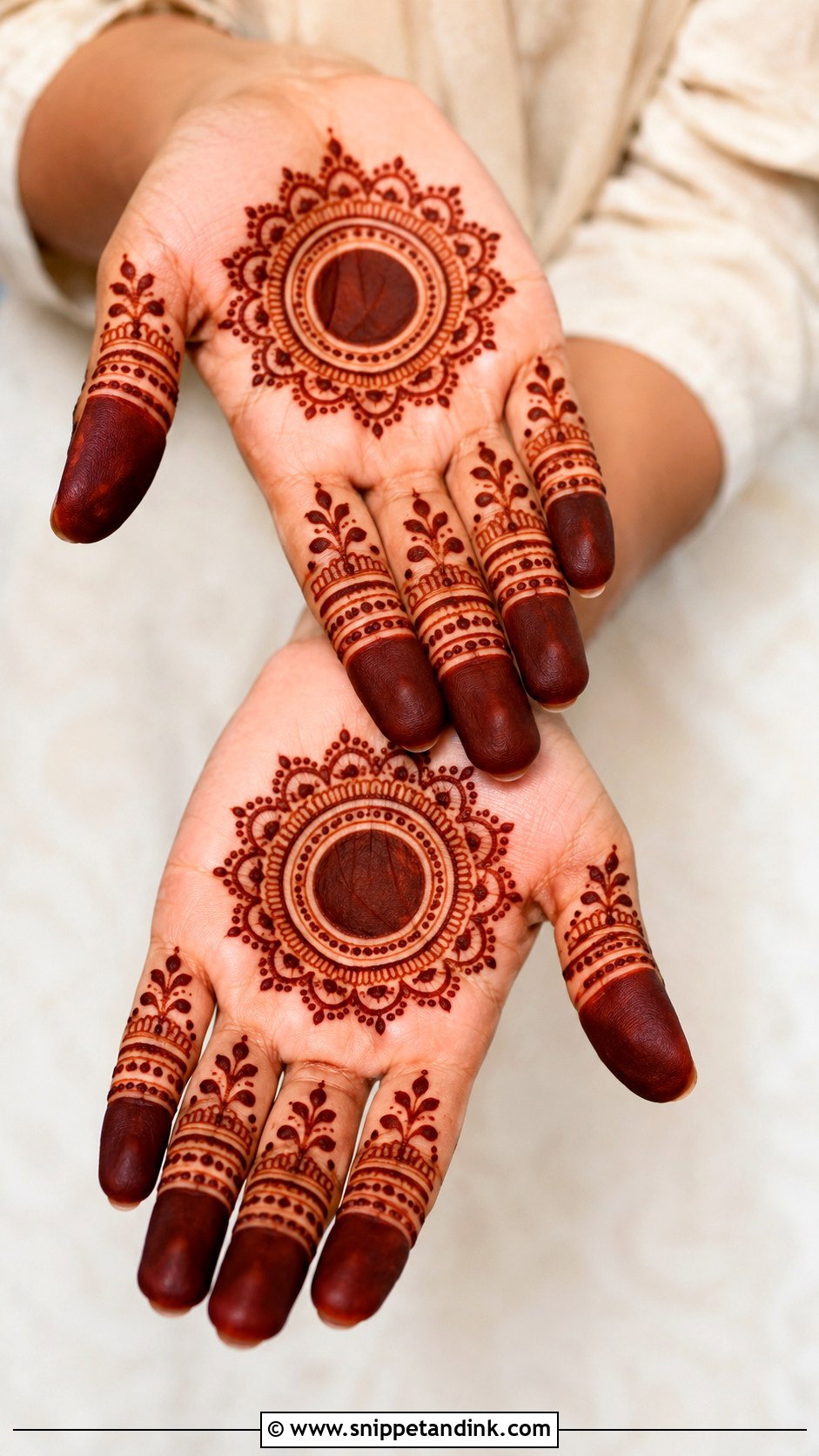 Simple Tikki Mehndi Design - Snippet and Ink - 35 Simple Mehndi Design Ideas