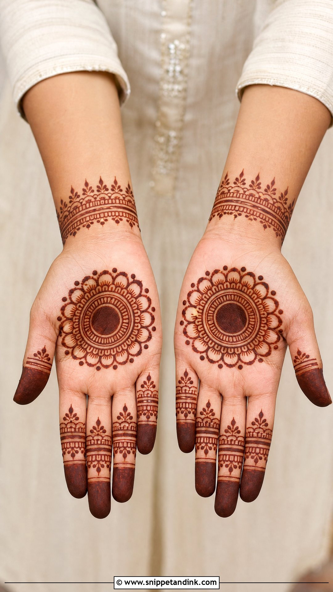 Simple Tikki Mehndi Design - Snippet and Ink - 30 Simple Beautiful Mehndi Designs