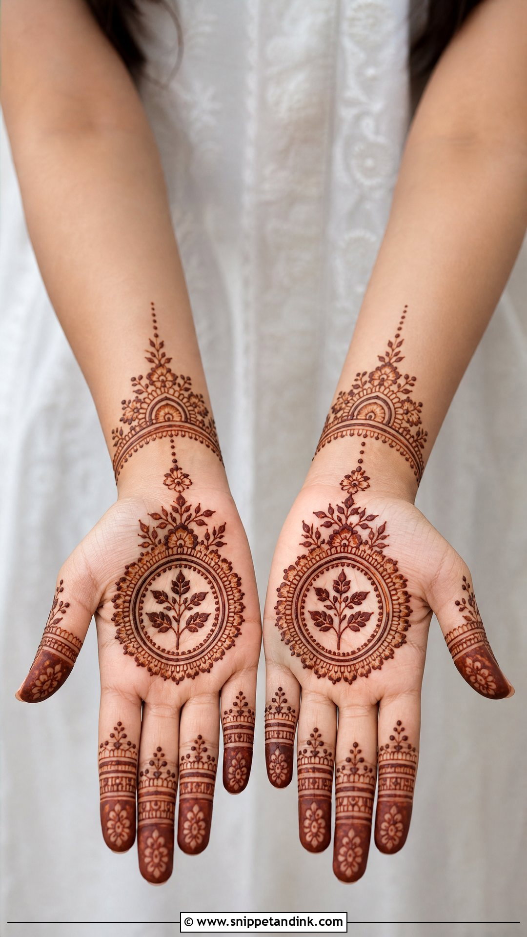 Simple Tulsi Vivah Mehndi Design - Snippet and Ink - 20 Tulsi Vivah Mehndi Design Ideas