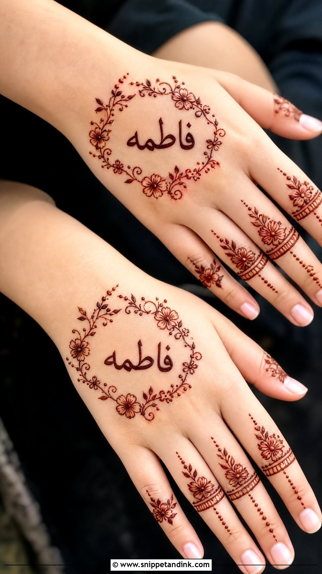Simple Urdu Name Mehndi Design - Snippet and Ink - 25 Urdu Name Mehndi Design Ideas