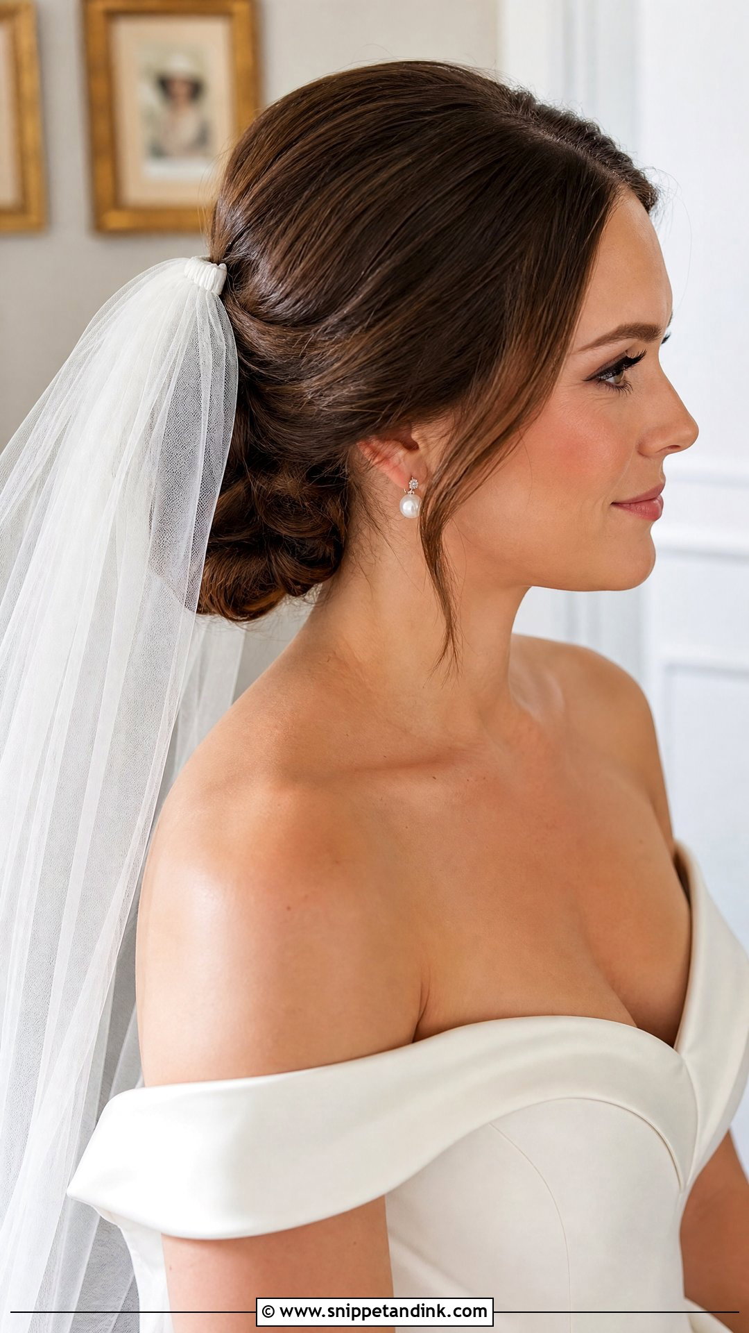 Simple Veil Wedding Hair - Snippet and Ink - 15 Do It Yourself Wedding Hair Ideas