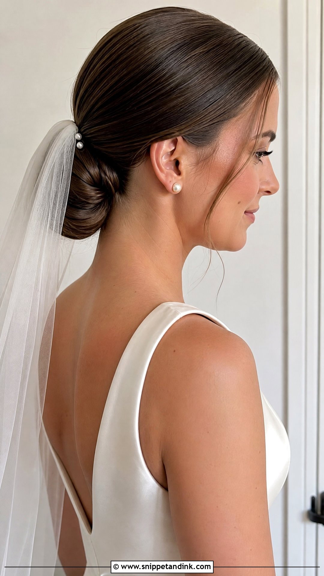 Simple Veil Wedding Hairstyle - Snippet and Ink - 15 Basic Wedding Hairstyles