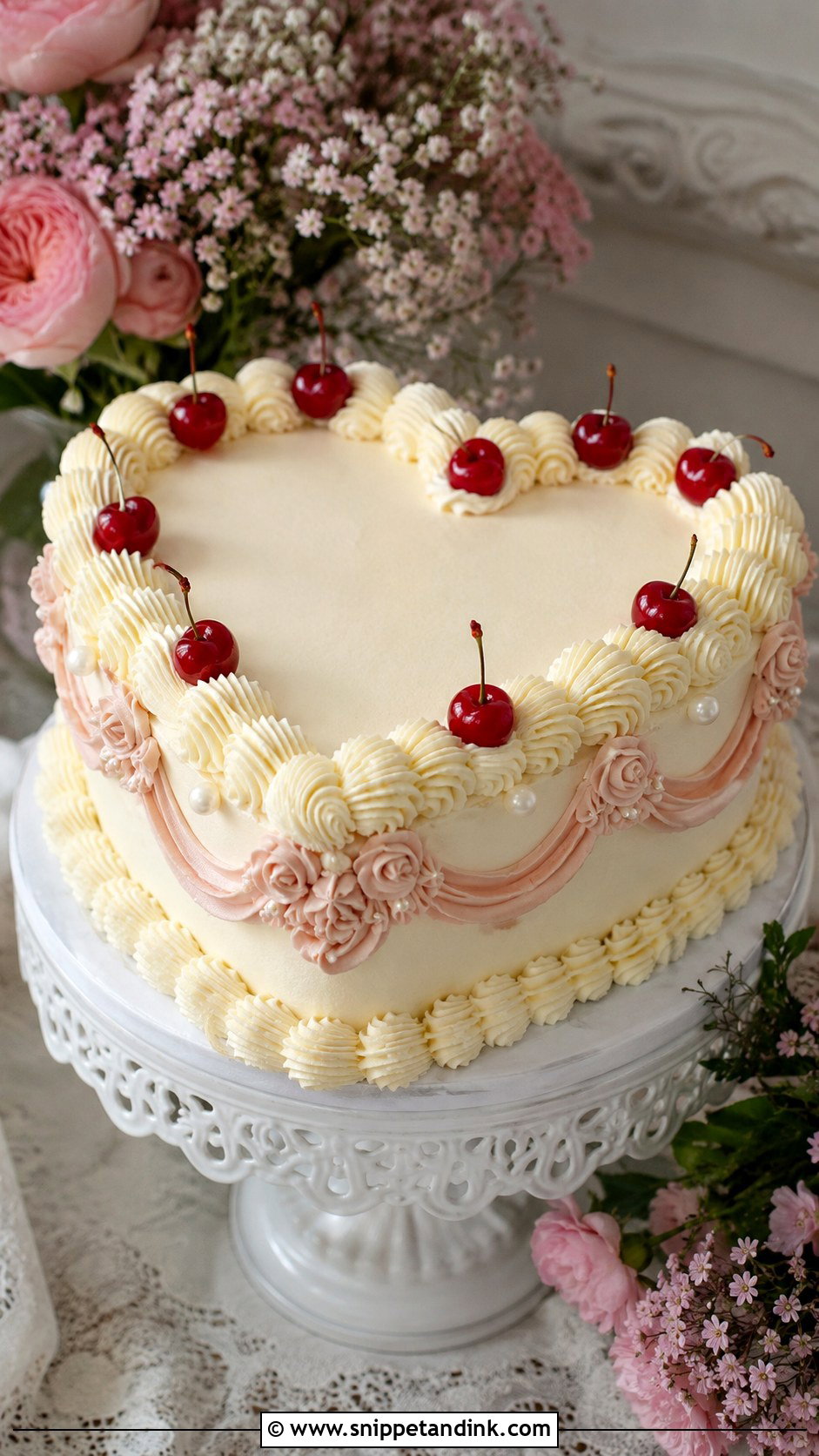 Simple Vintage Wedding Cake - Snippet and Ink - 20 Unique Simple Cake Designs for Wedding