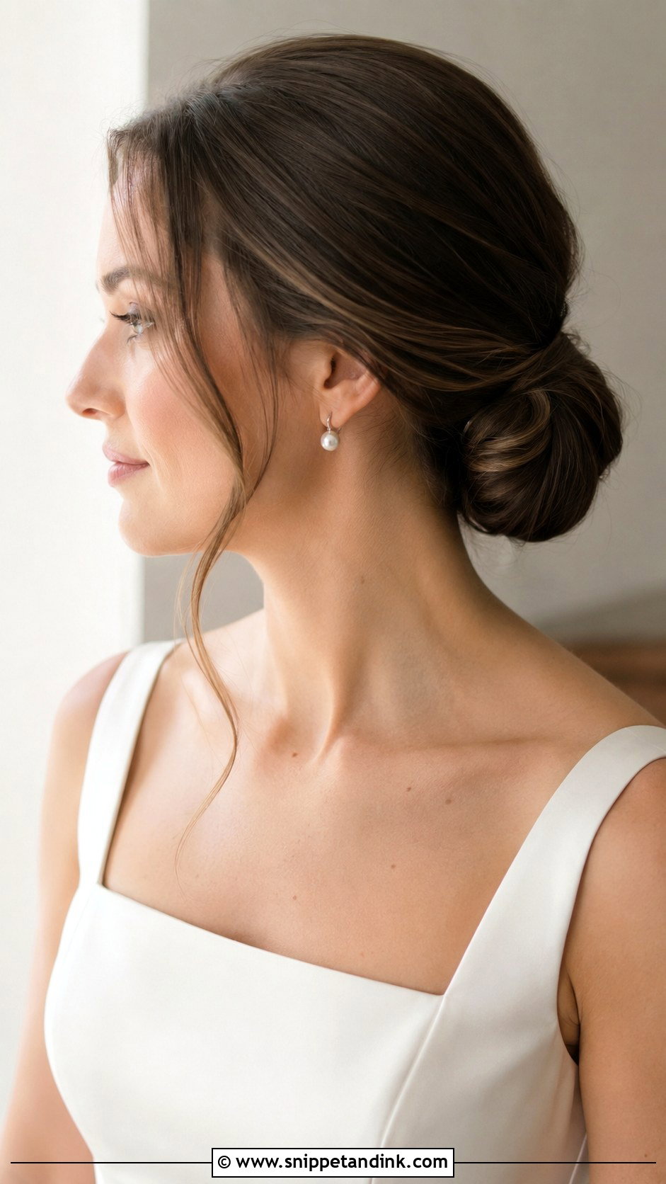 Simple Wedding Bun With Soft Front - Snippet and Ink - 15 Wedding Bun Front View Ideas