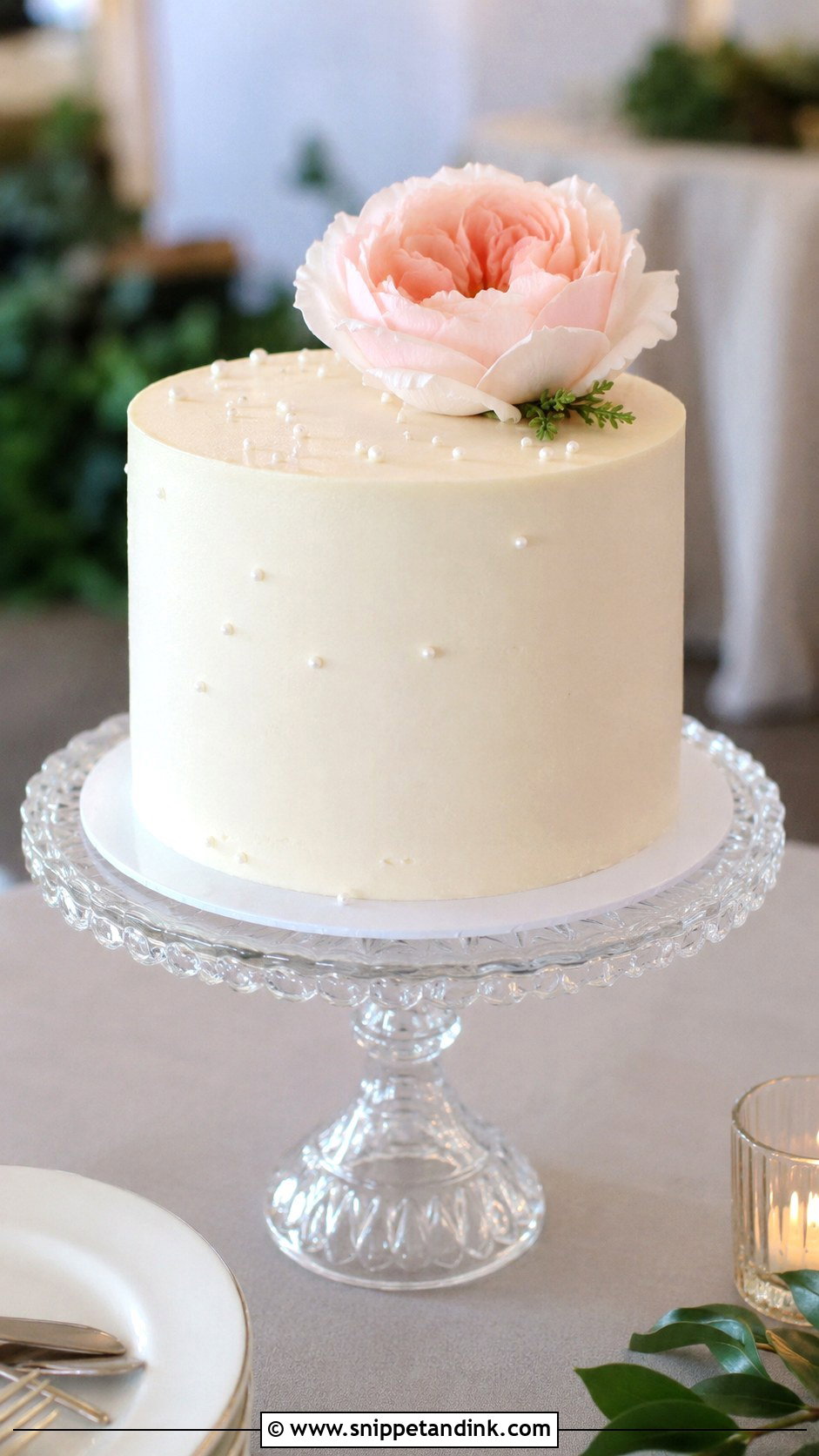 Simple Wedding Cake - Snippet and Ink - 20 Homemade Wedding Cake Ideas