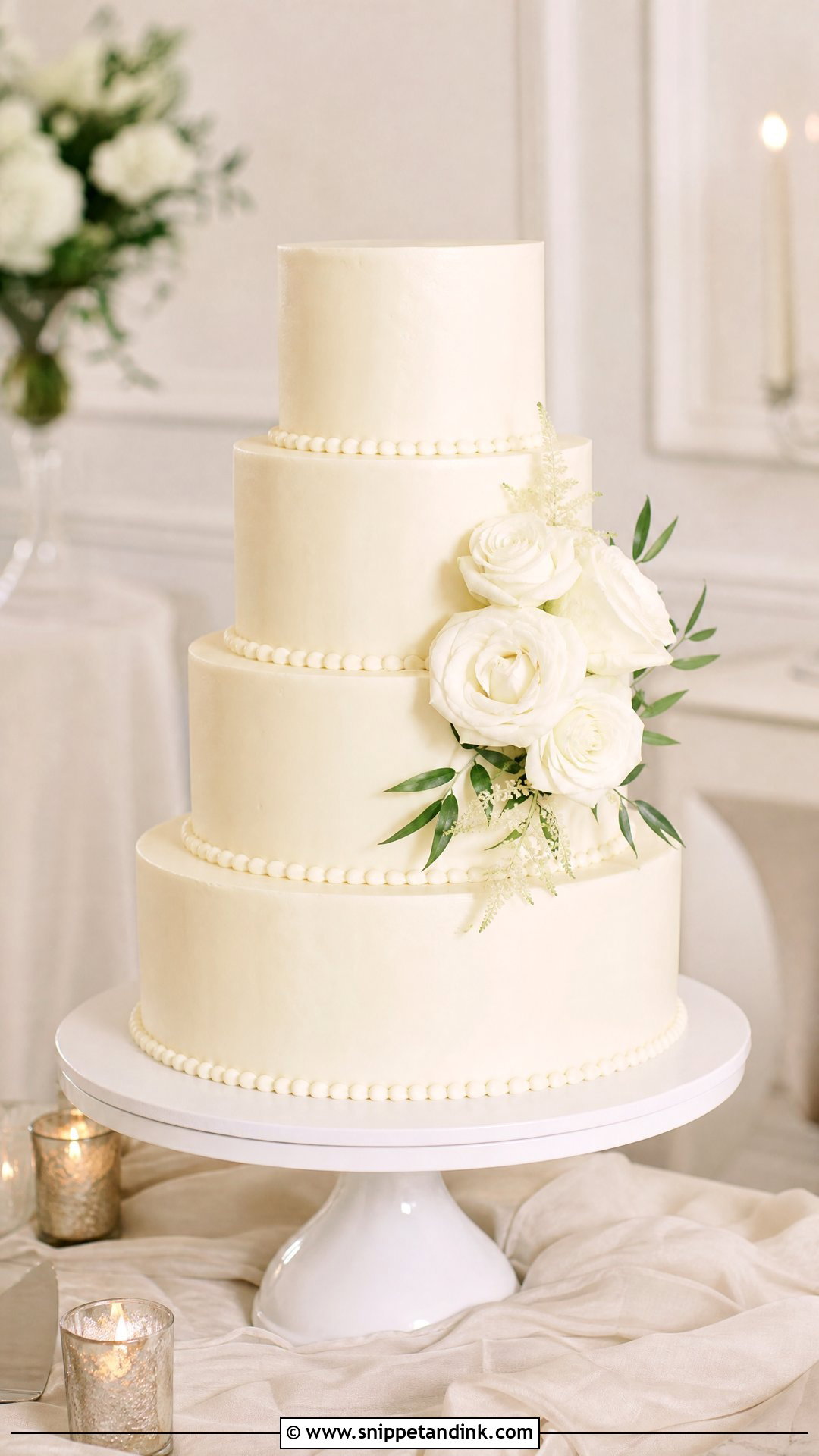 Simple Wedding Cake - Snippet and Ink - 30 Big Cake Ideas for Wedding