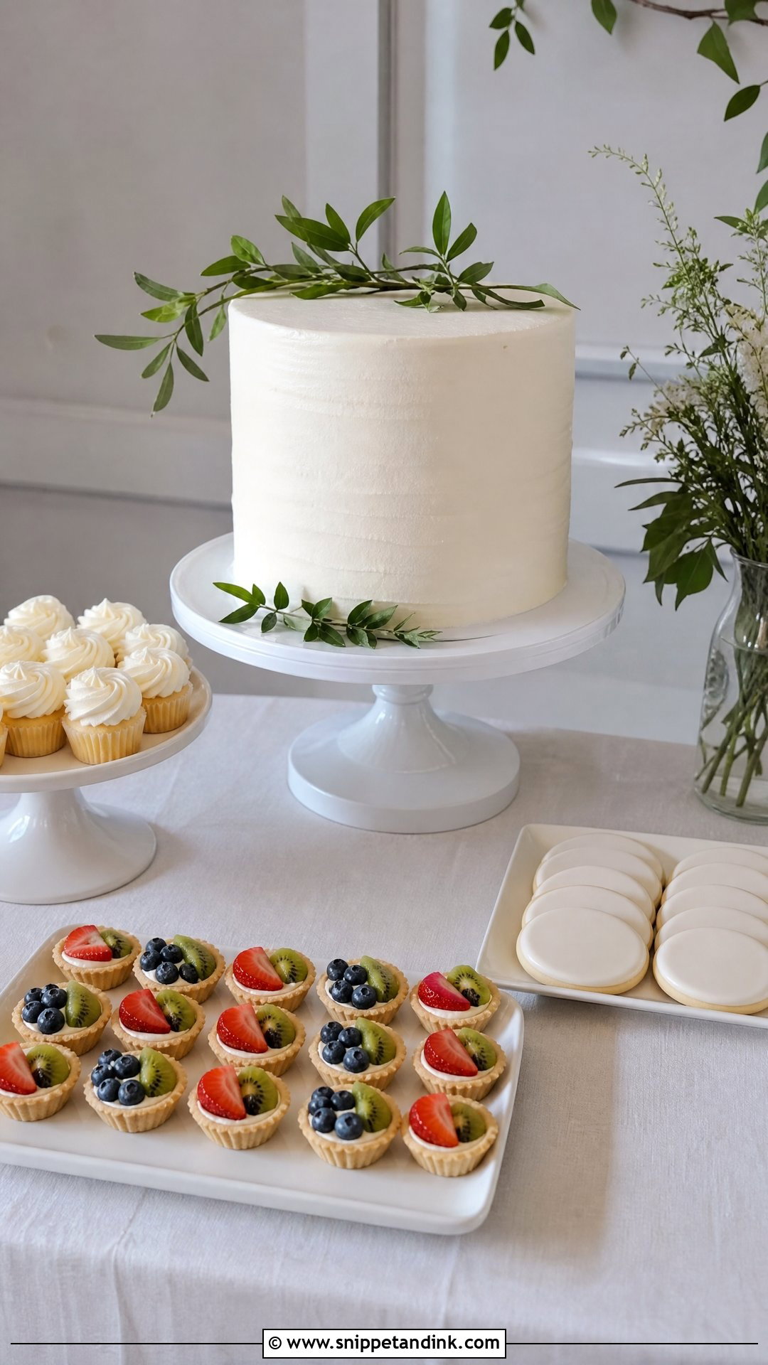 Simple Wedding Dessert Table - Snippet and Ink - 20 Wedding Dessert Table Ideas